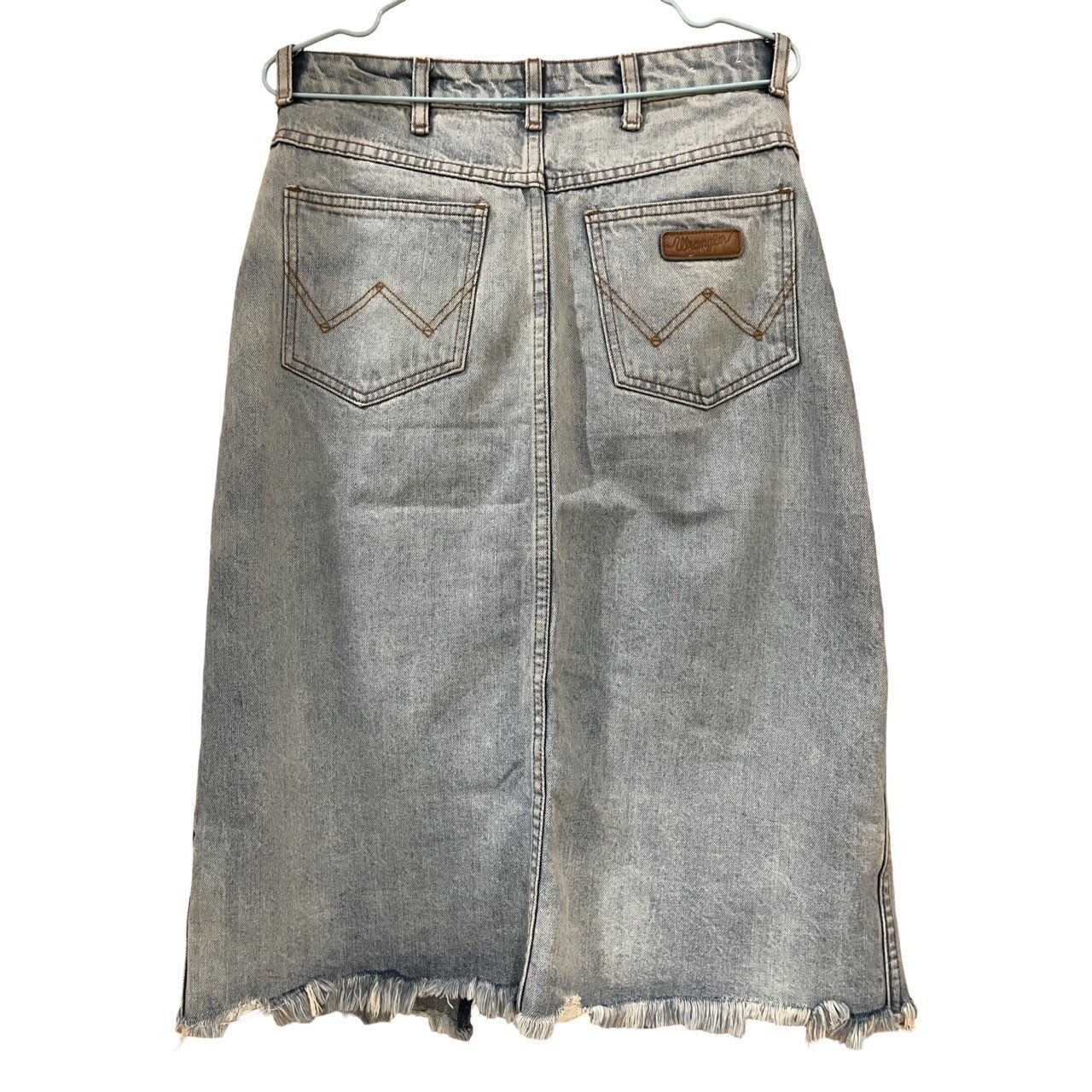 Wrangler Light Blue Washed Jeans Midi Skirt