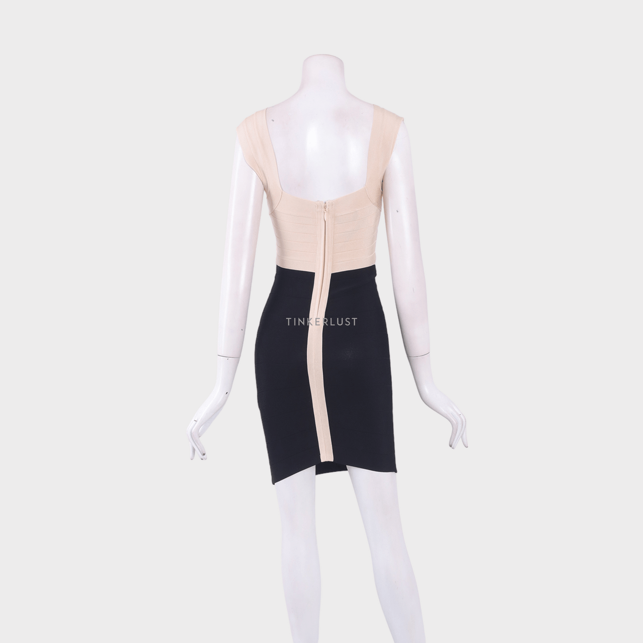 Bebe Black & Cream Mini Dress