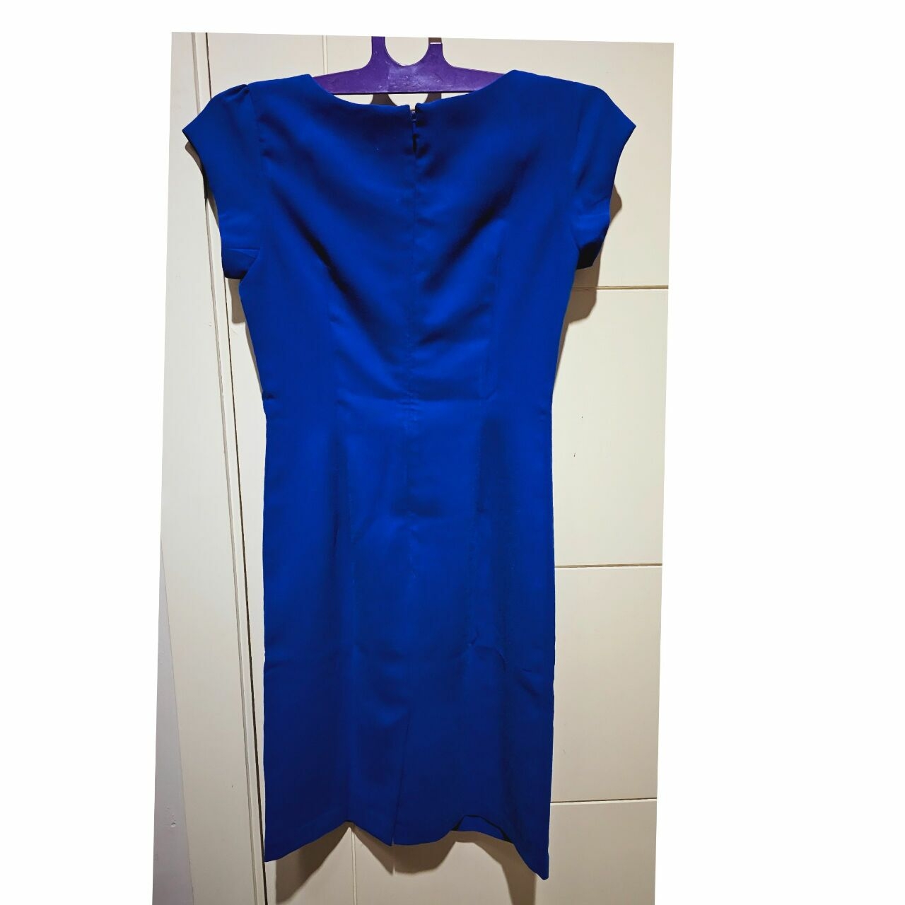 The Executive Blue Midi Dress