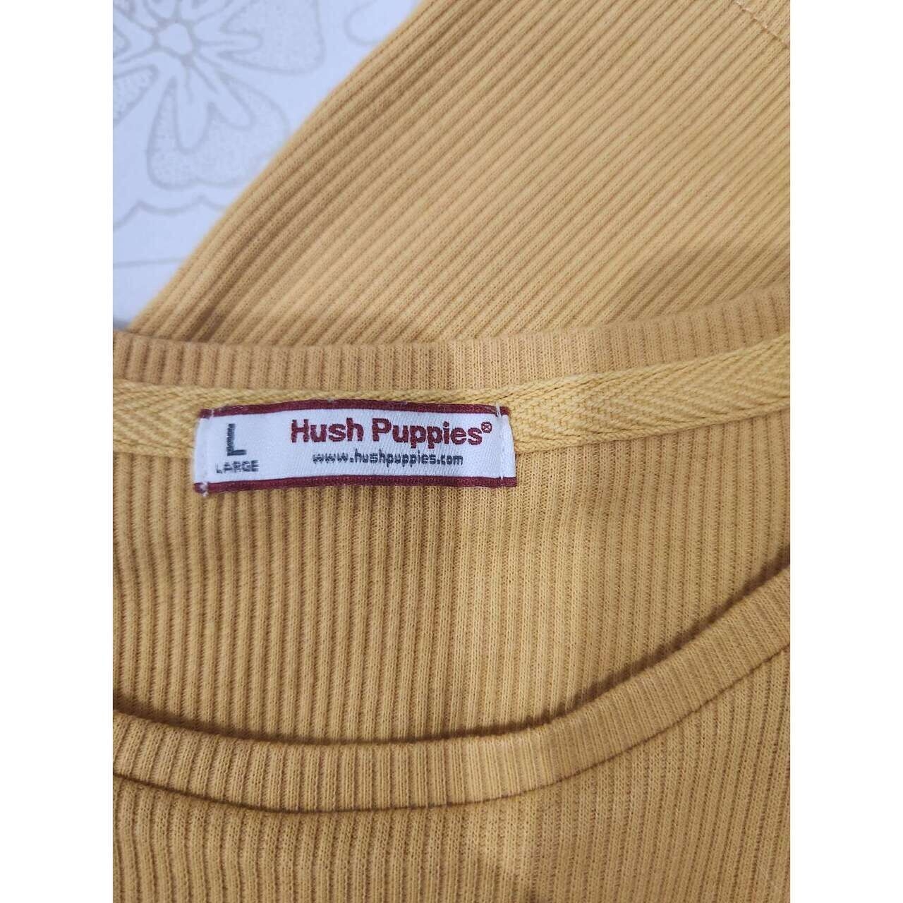 Hush Puppies Yellow Long Sleeve T-Shirt