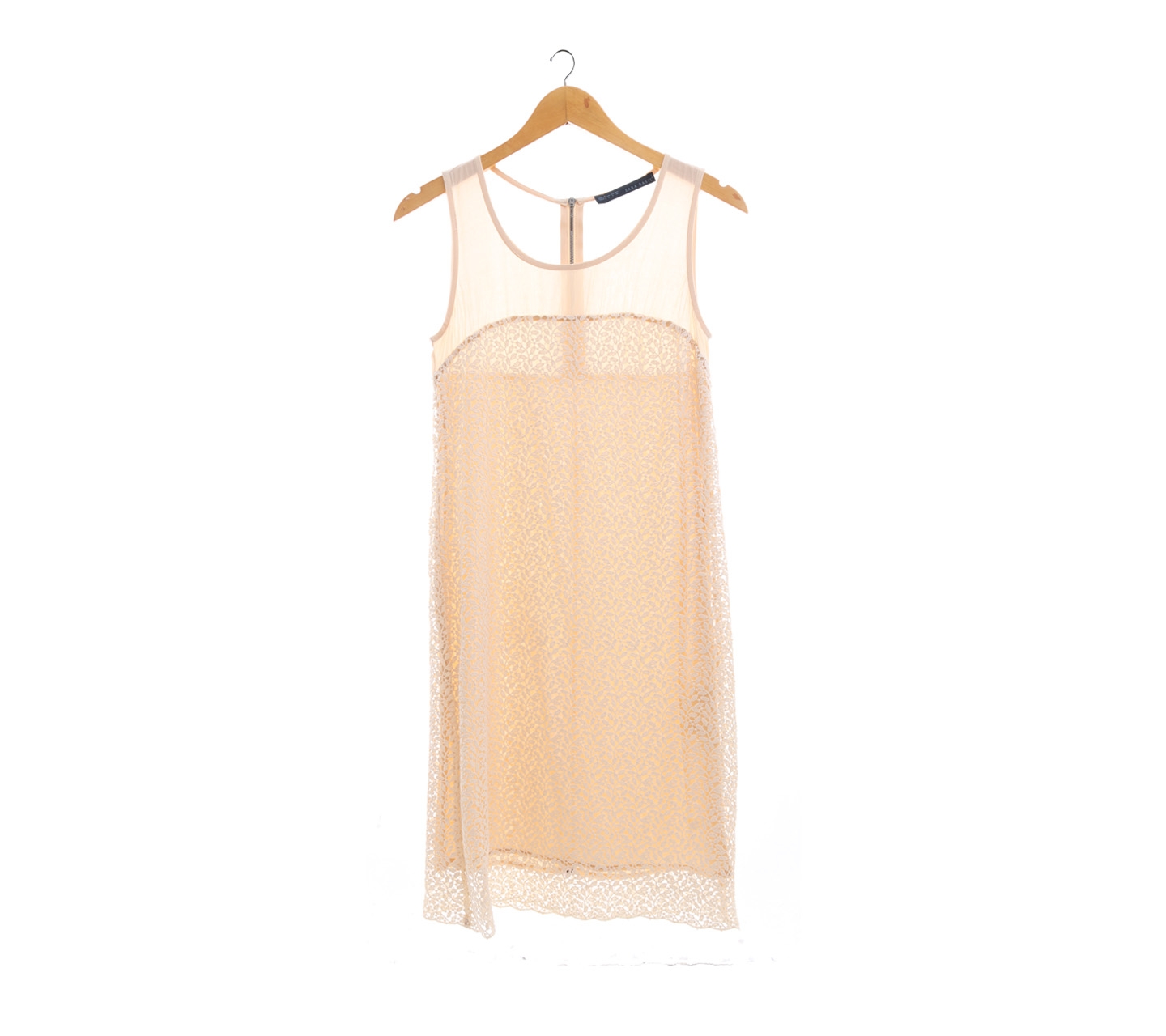 Zara Cream Lace Mini Dress