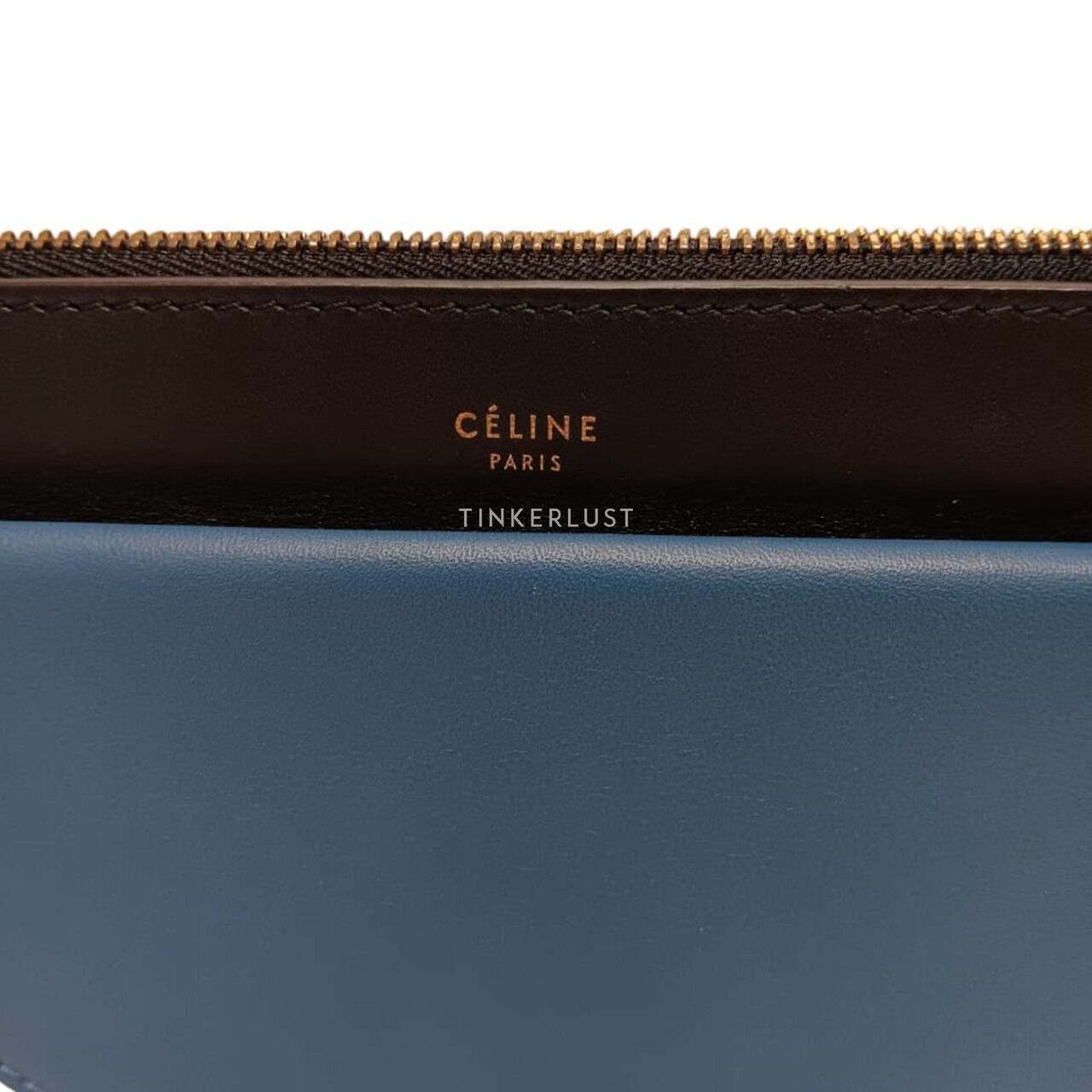 Celine Envelope Clutch Blue & White 2015 Sling Bag