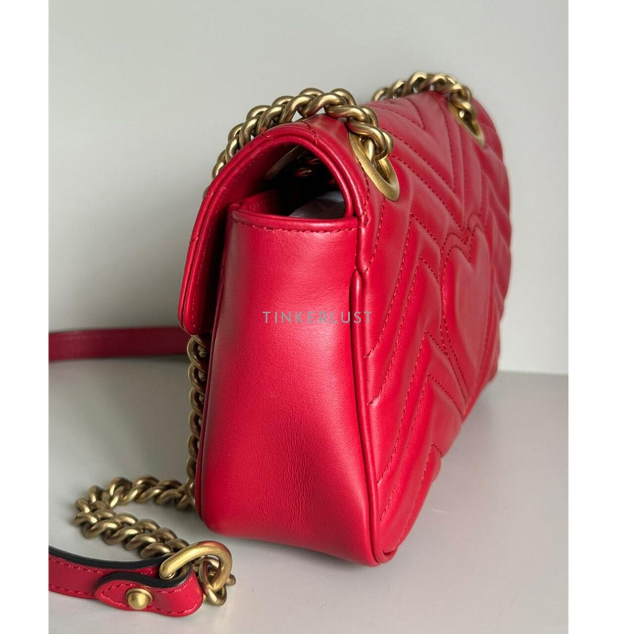 Gucci Marmont Red Mini Sling Bag