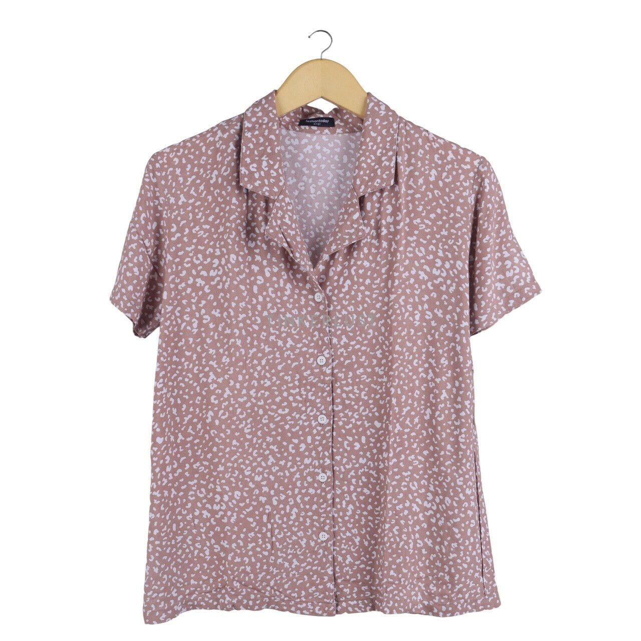 Private Collection Brown Pattern Shirt