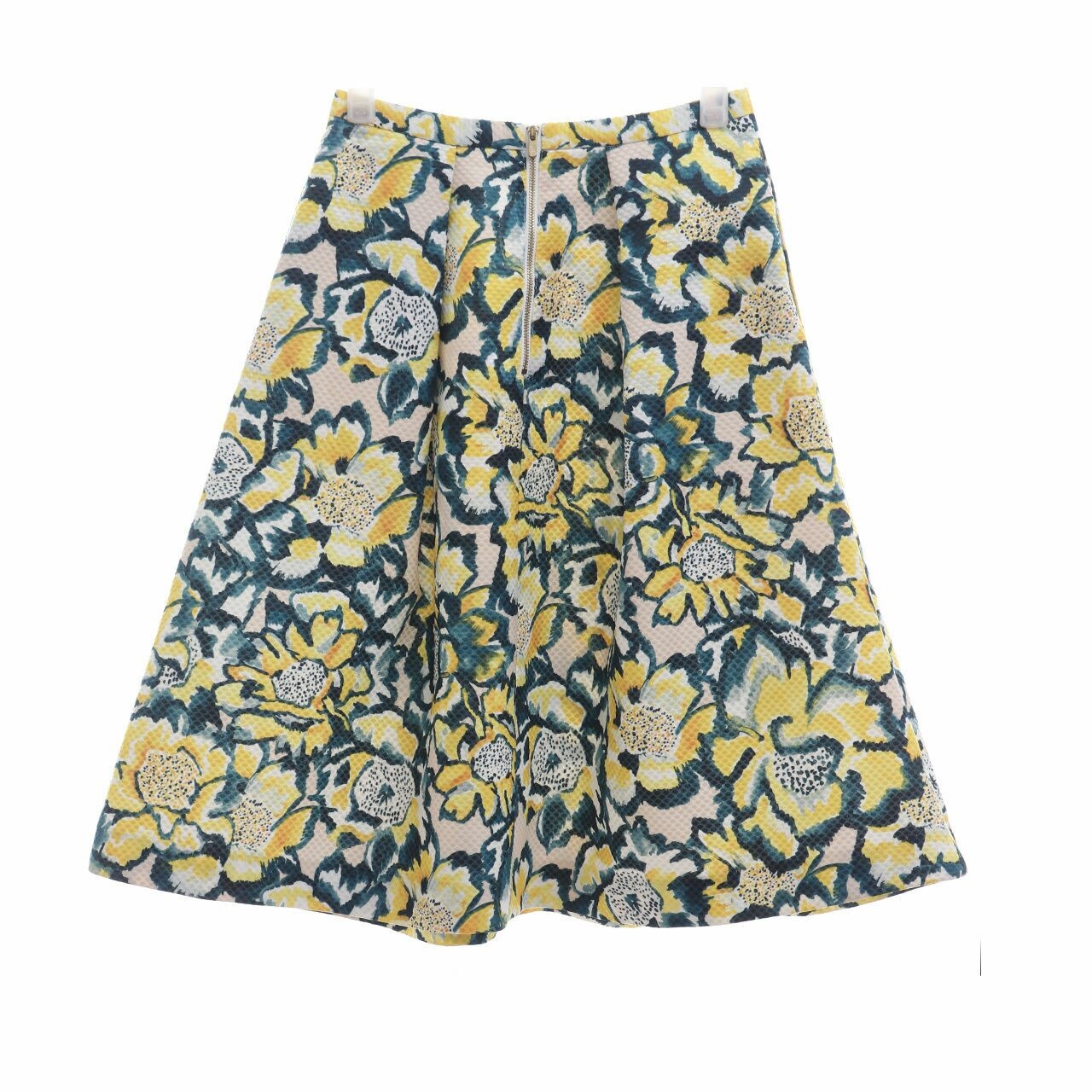 H&M Multicolor Floral Midi Skirt