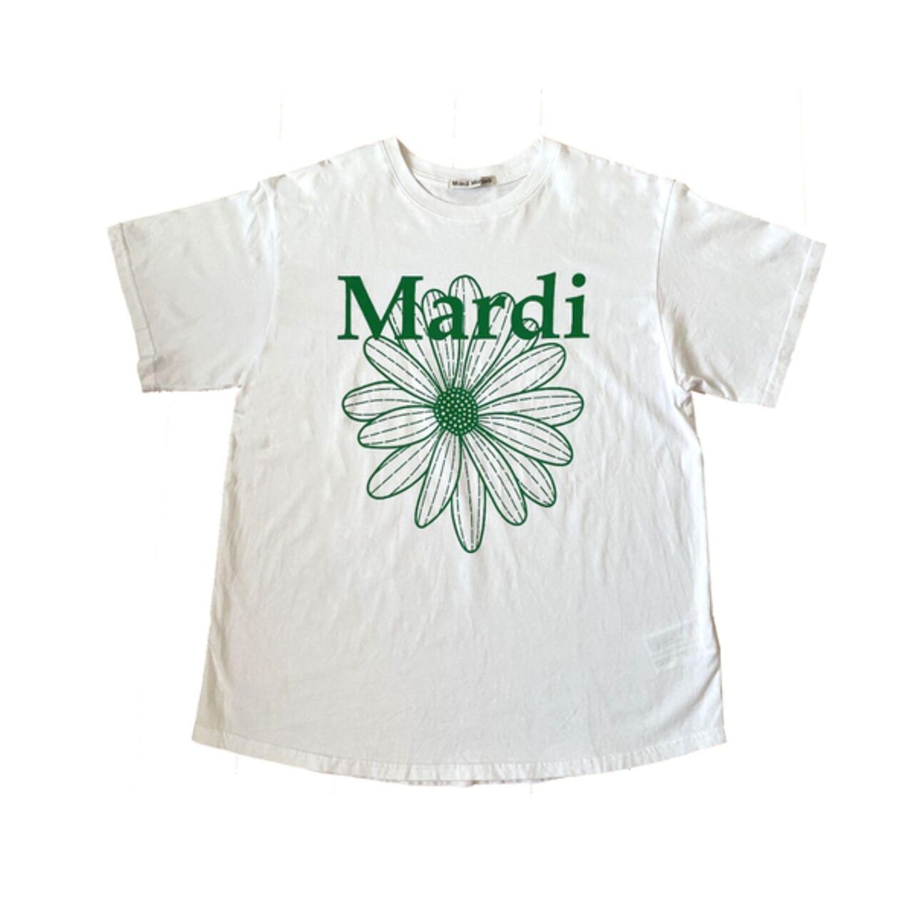 Mardi Mercredi T-Shirt Flower Mardi White Green