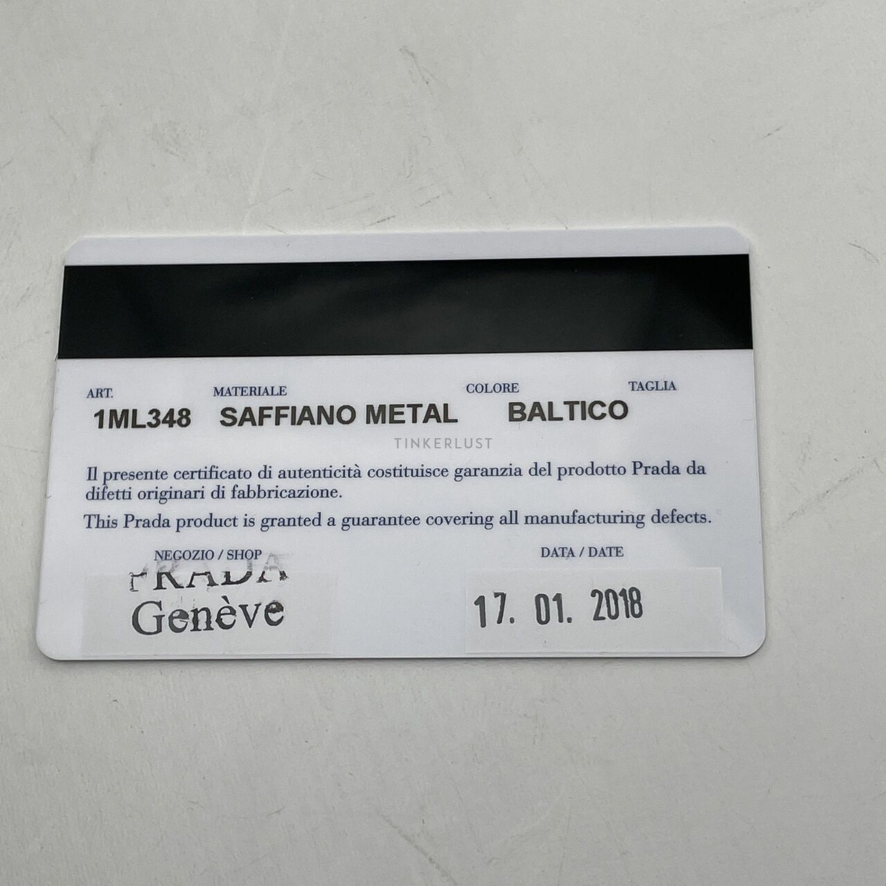 Prada Navy Saffiano Baltico Wallet