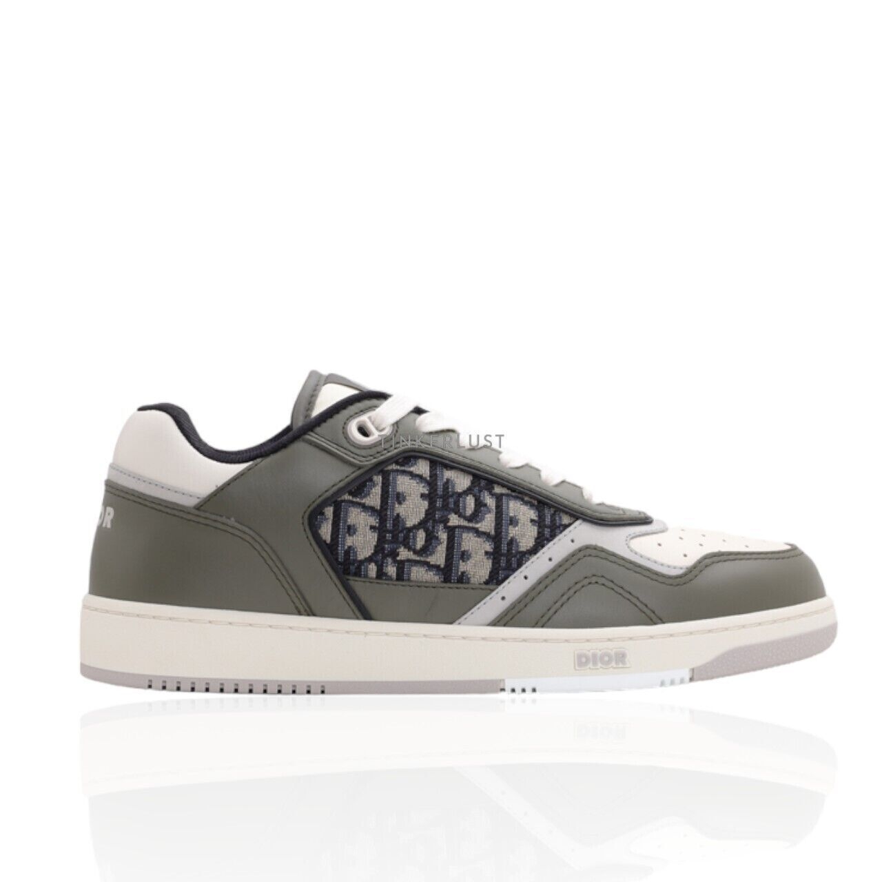 Christian Dior Oblique in Green/Beige Multicolors Low Top Sneakers