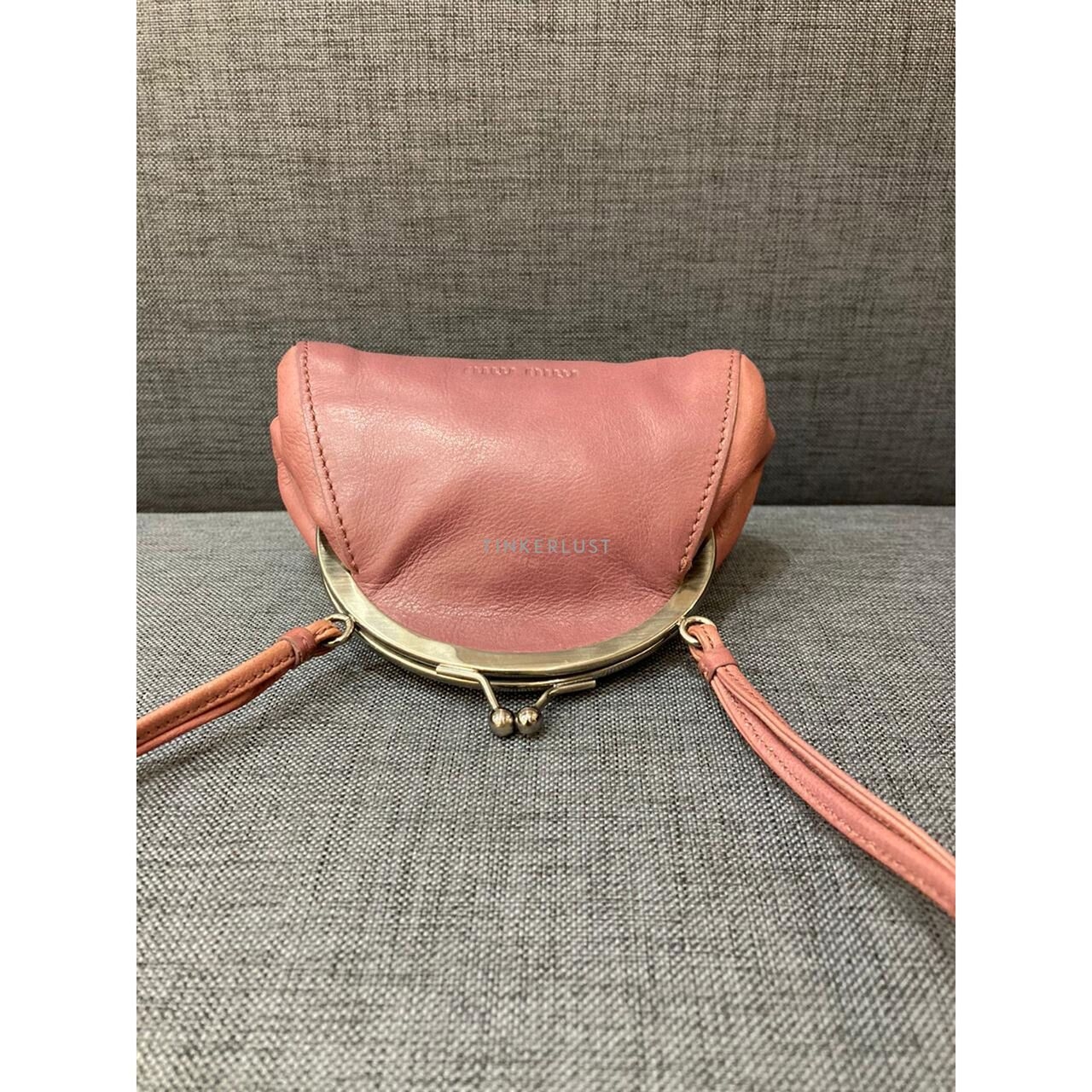 Miu Miu Pink Leather Sling Bag 