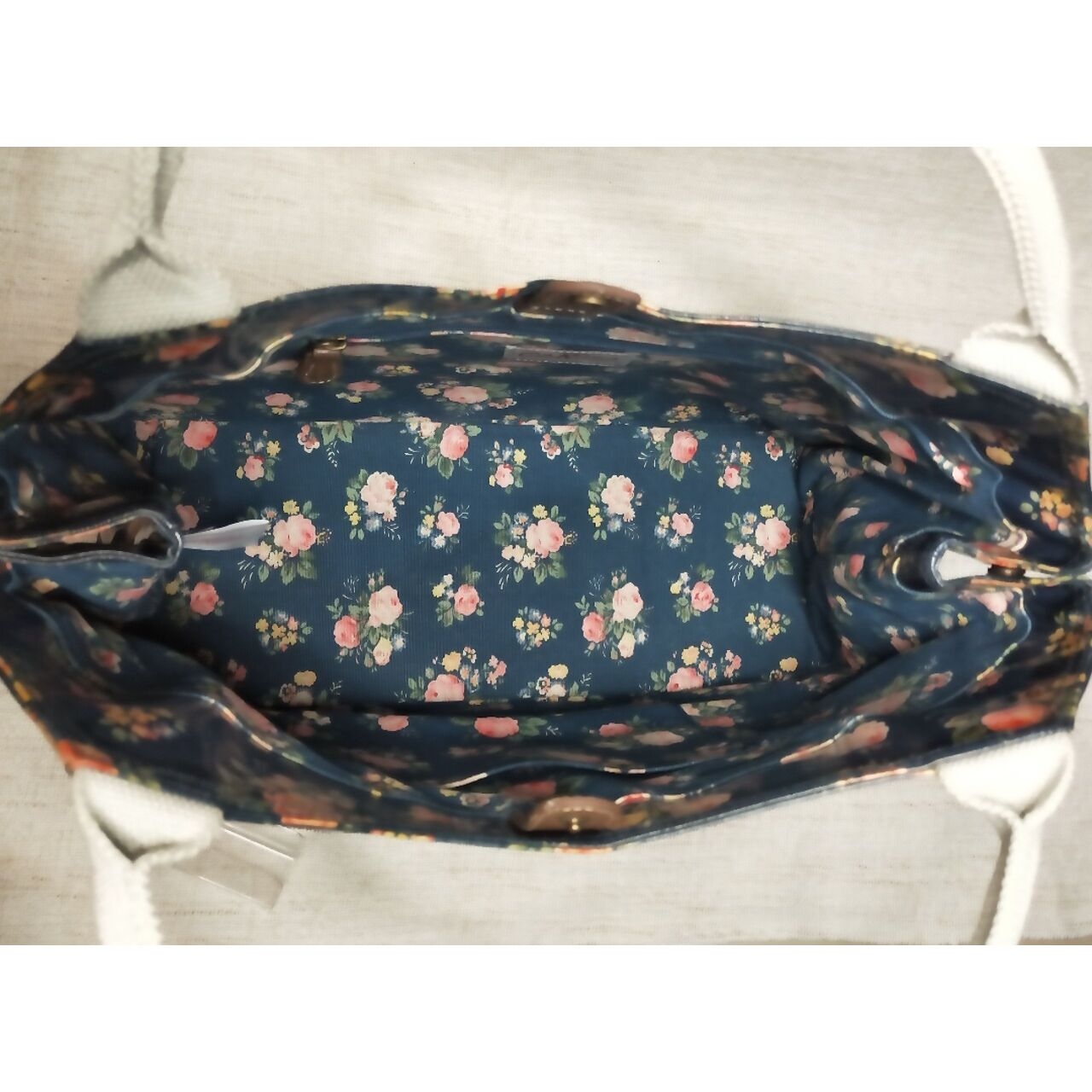 Cath Kidston Navy Floral Tote Bag