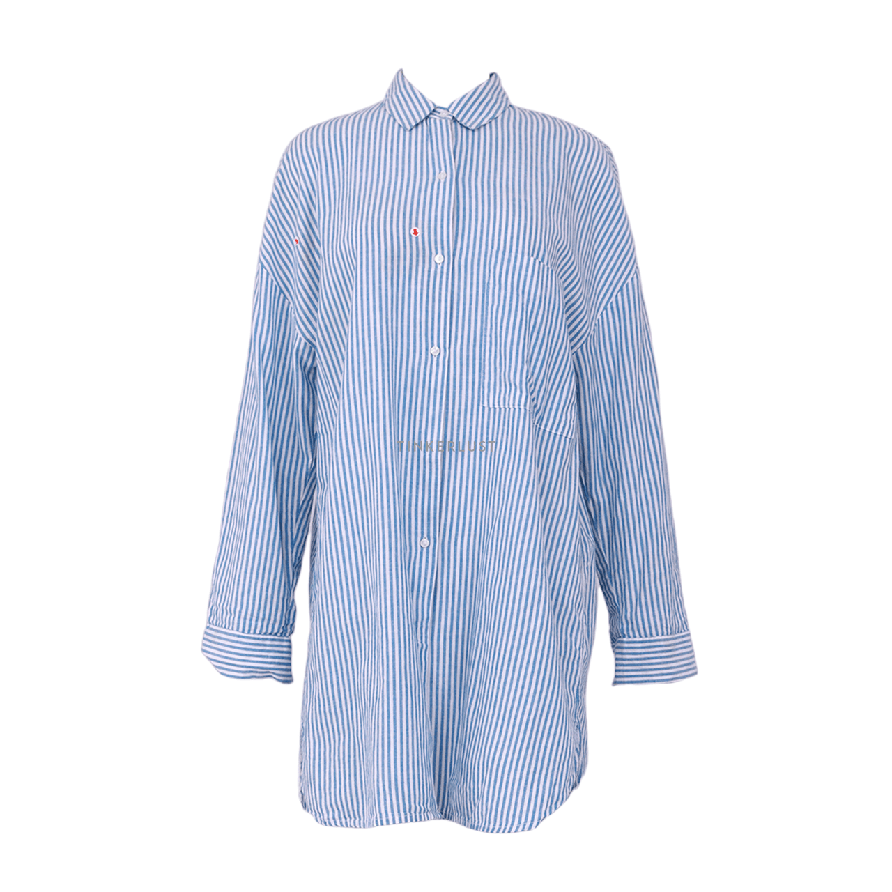 Zara Blue & White Stripes Tunik Shirt