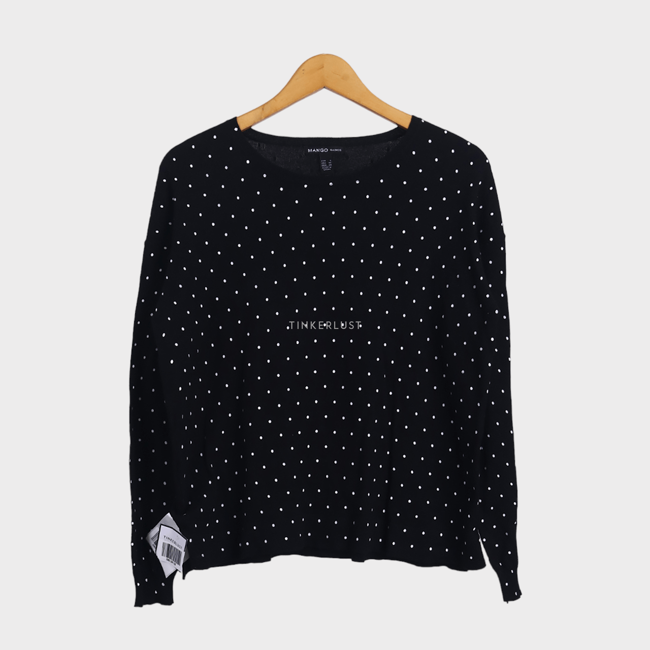Mango Black Polkadots Sweater
