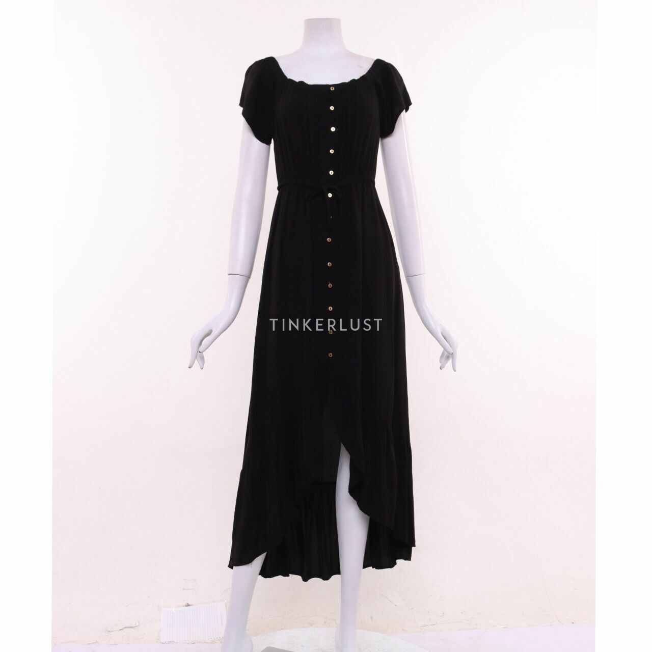 Cotton On Black Slit Long Dress