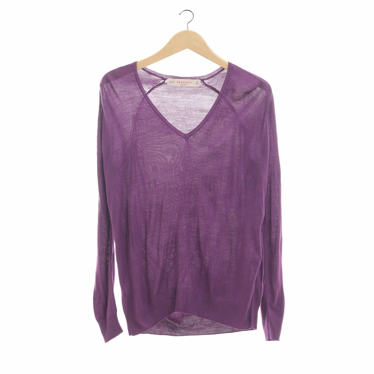 Zara Purple Knit Sweater