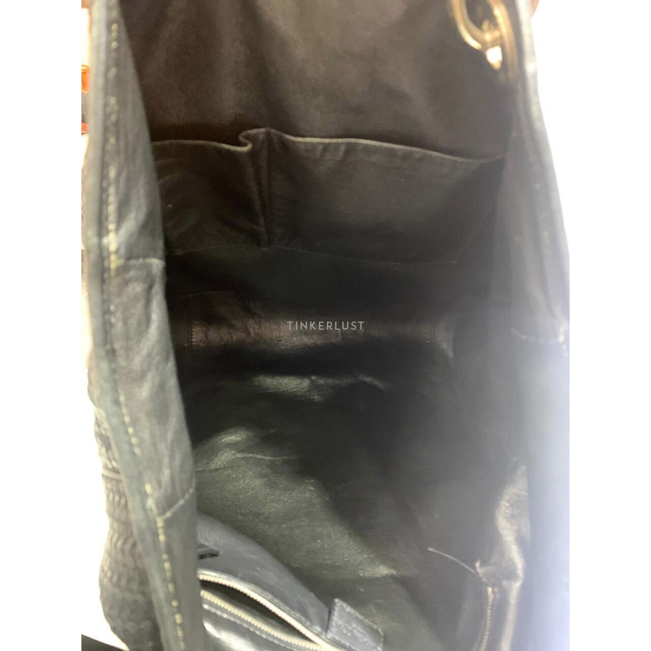 Christian Dior Leather Black SHW 2008 Tote Bag