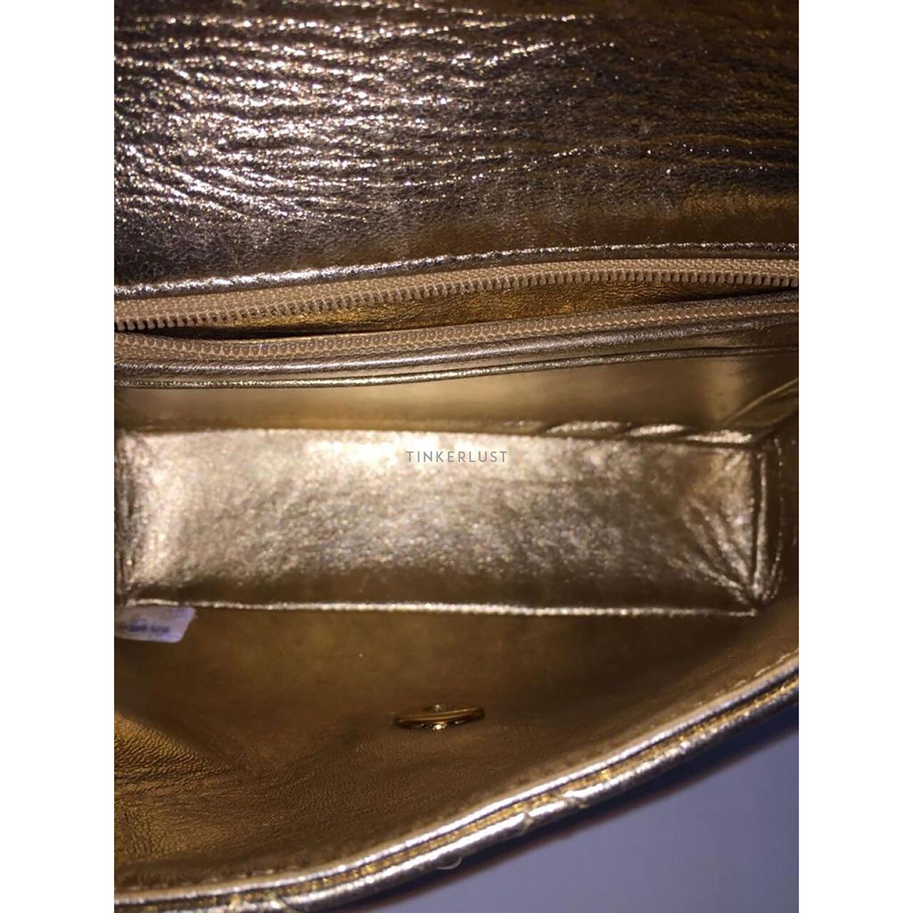 Chanel Mini Square Vintage Gold Lambskin GHW #2 Sling Bag