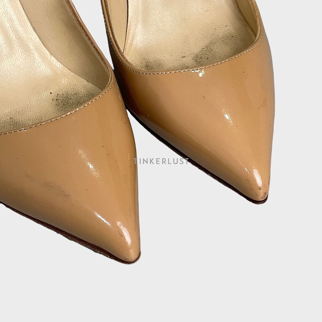 Christian Louboutin Pigalle Nude Patent Pumps