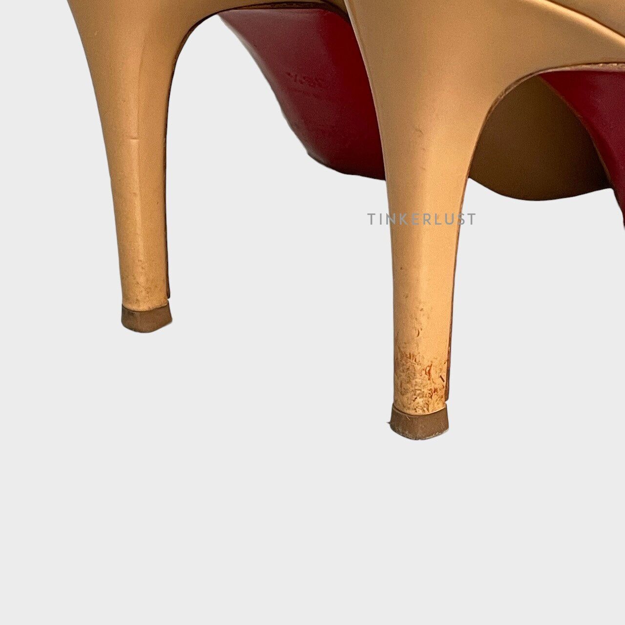 Christian Louboutin Pigalle Nude Patent Pumps