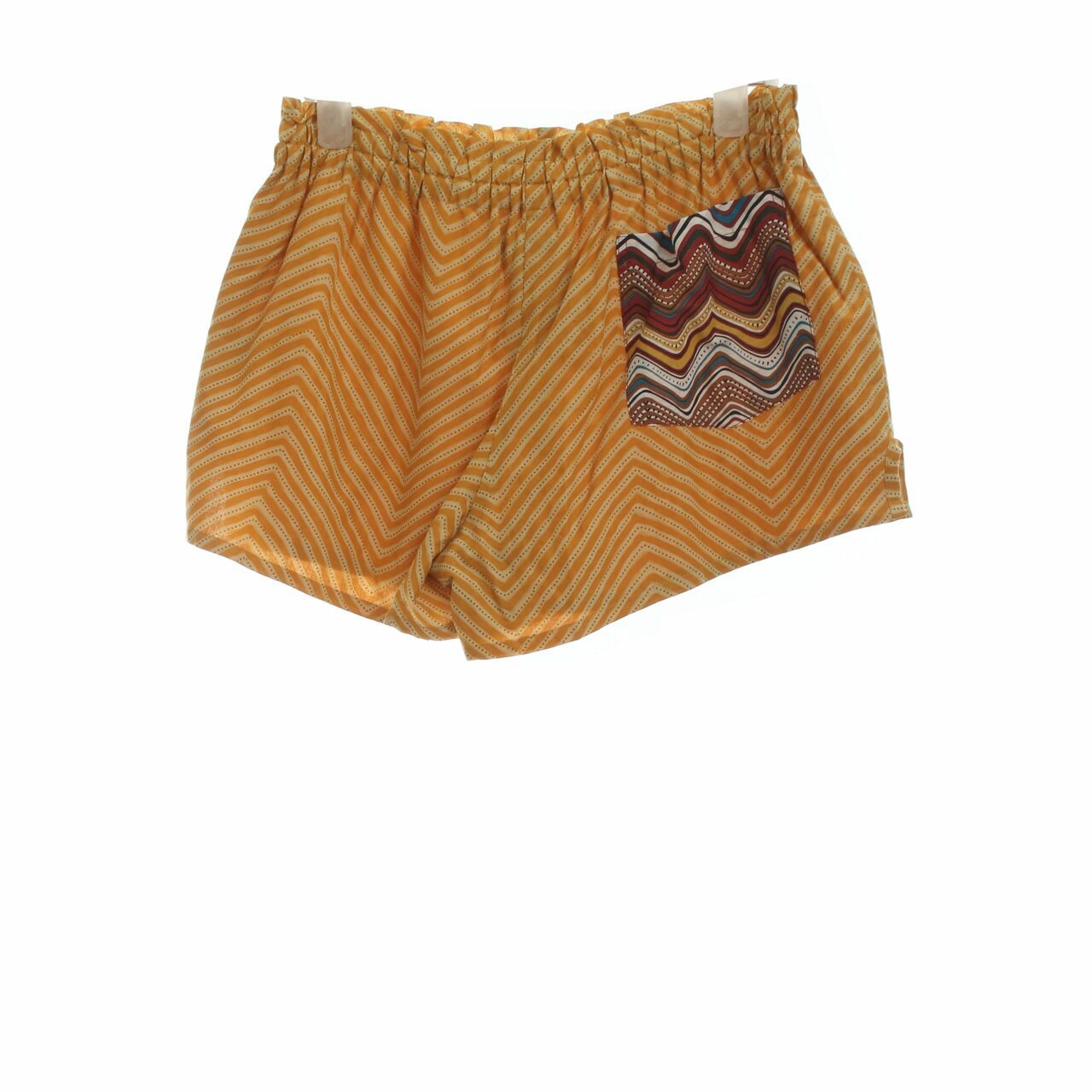 Pithecan Thropus Mustard Pattern Short Pants	