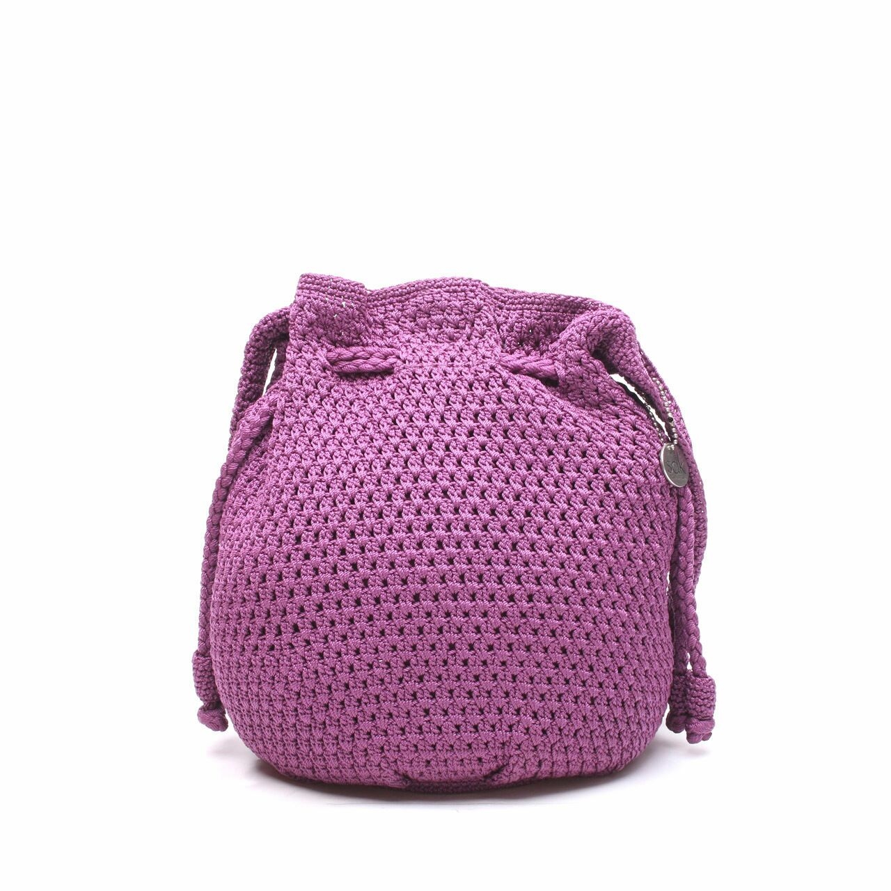 The Sak Purple Knit Shoulder Bag