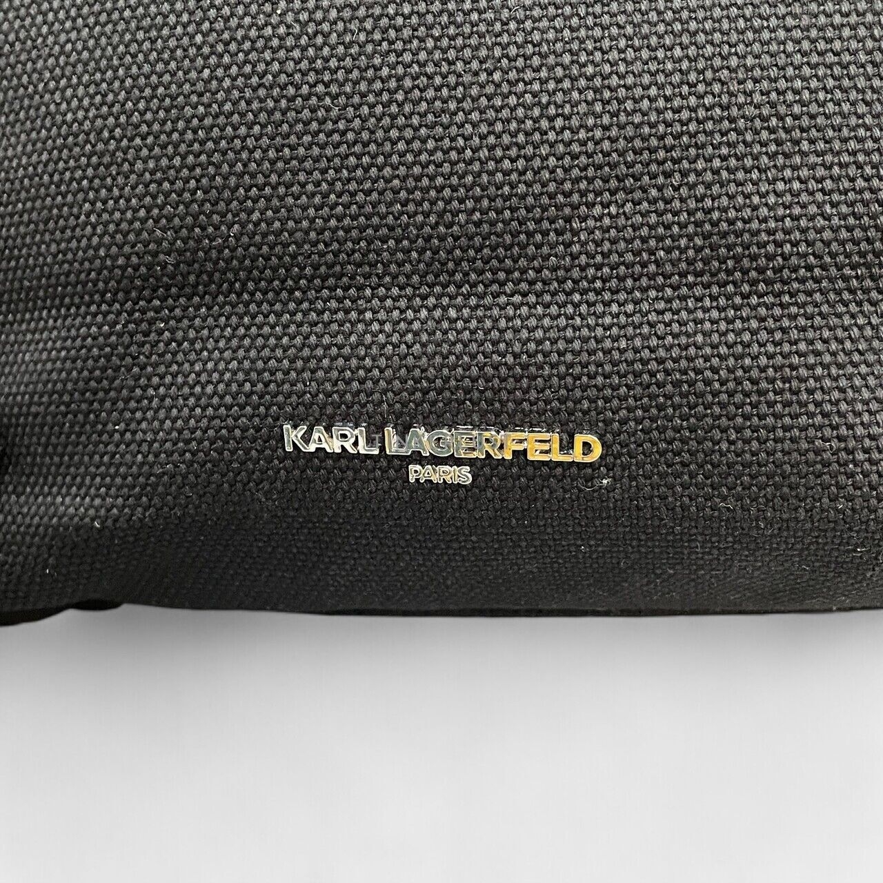 Karl Lagerfeld LH3EG2DE Mini Tote Black Canvas Satchel