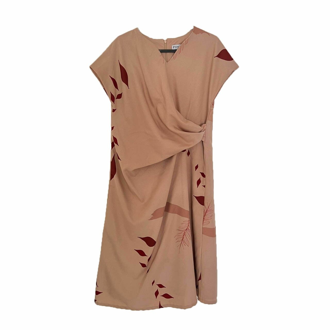 Posh The Label Brown Zenaida Print Dress