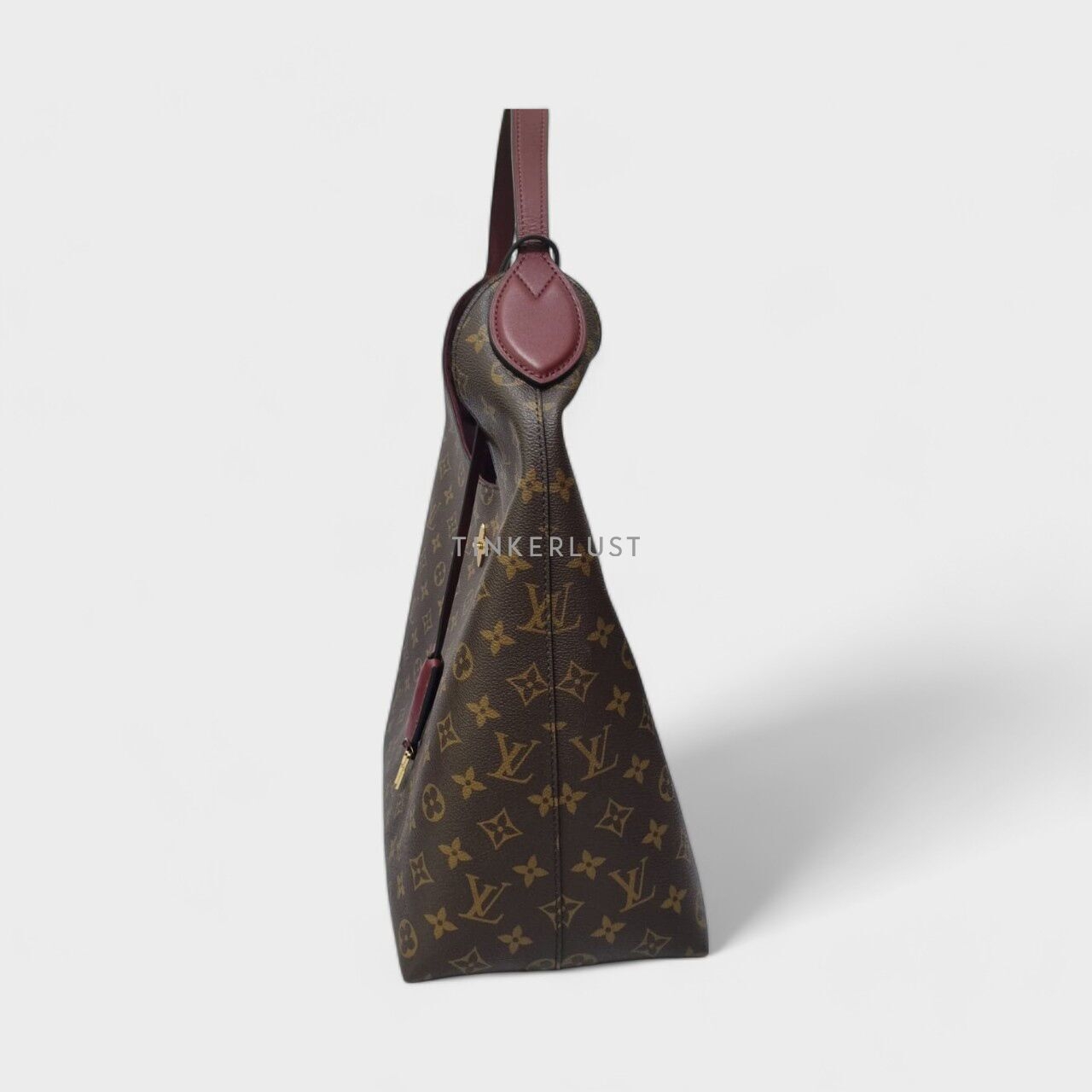 Louis Vuitton Flowers Hobo MM Burgundy GHW 2019 Shoulder Bag