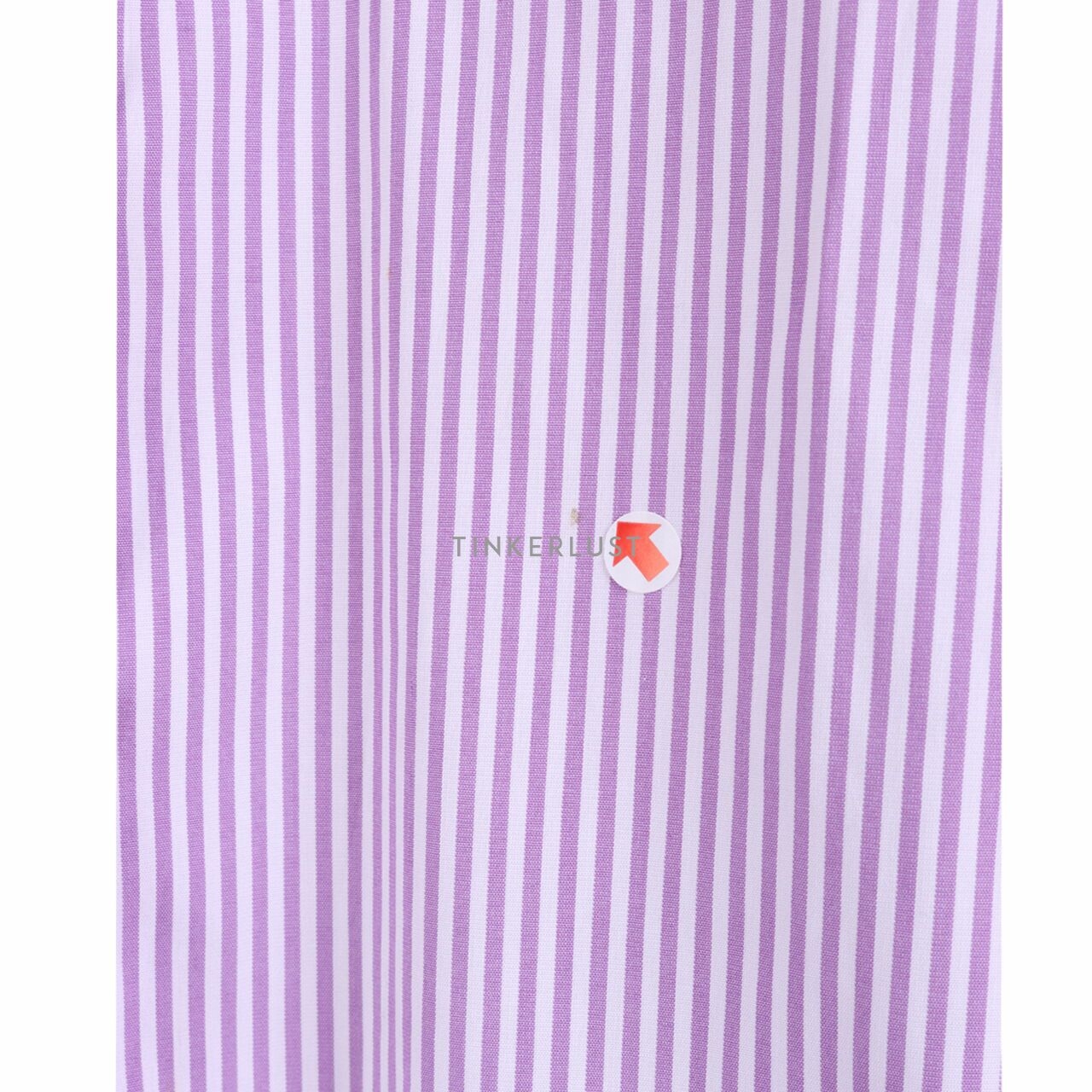 UNIQLO White & Lilac Stripes Kemeja
