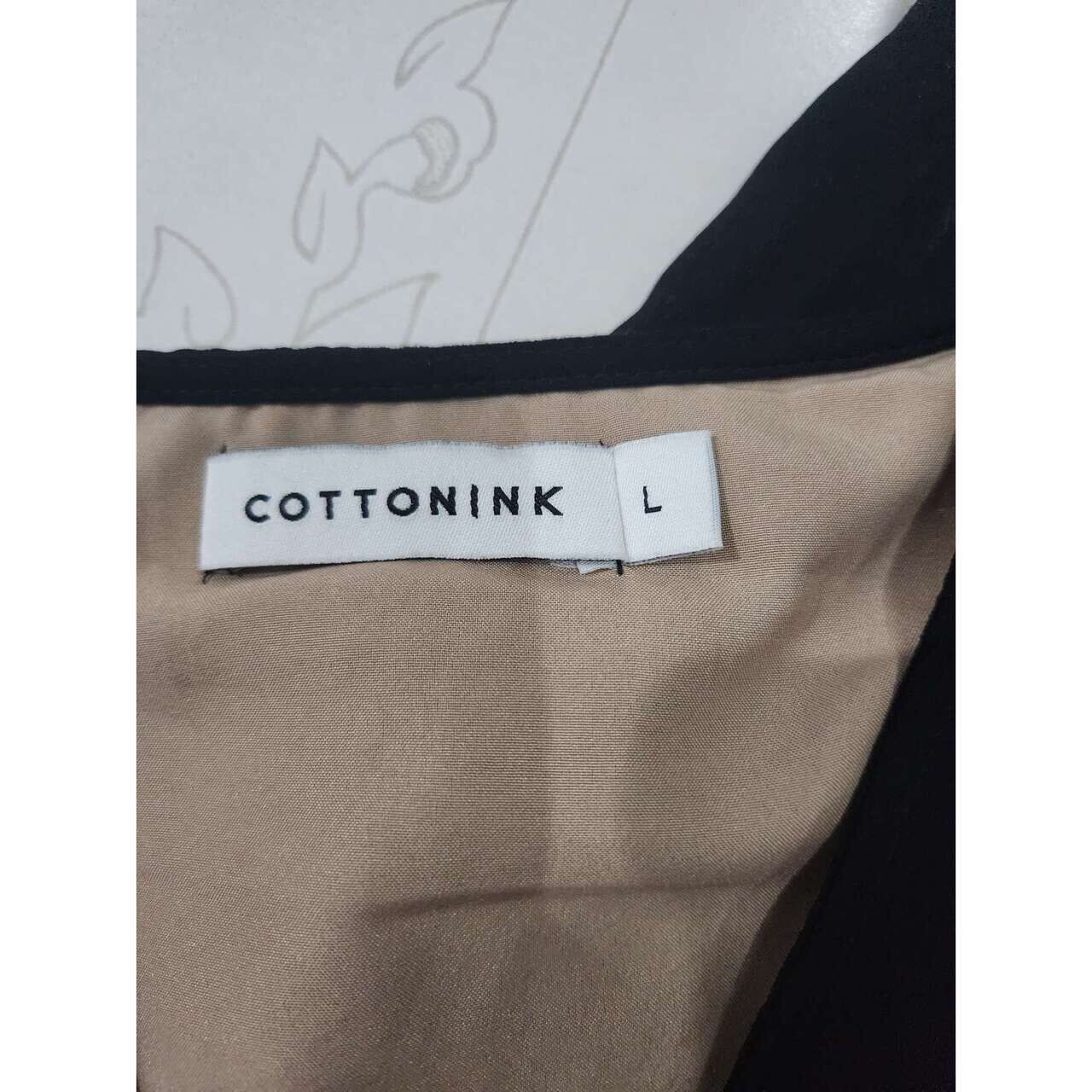 Cotton Ink Black Mini Dress