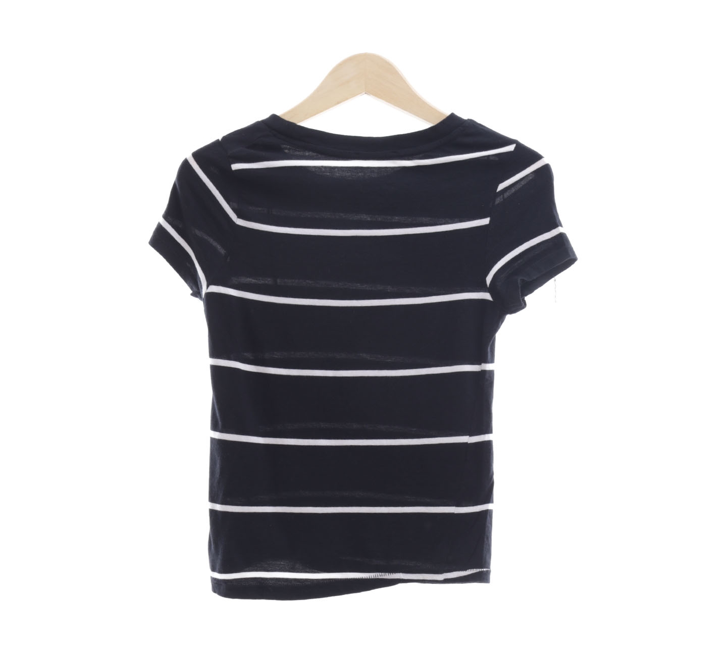 Zara Black & White Striped T-Shirt