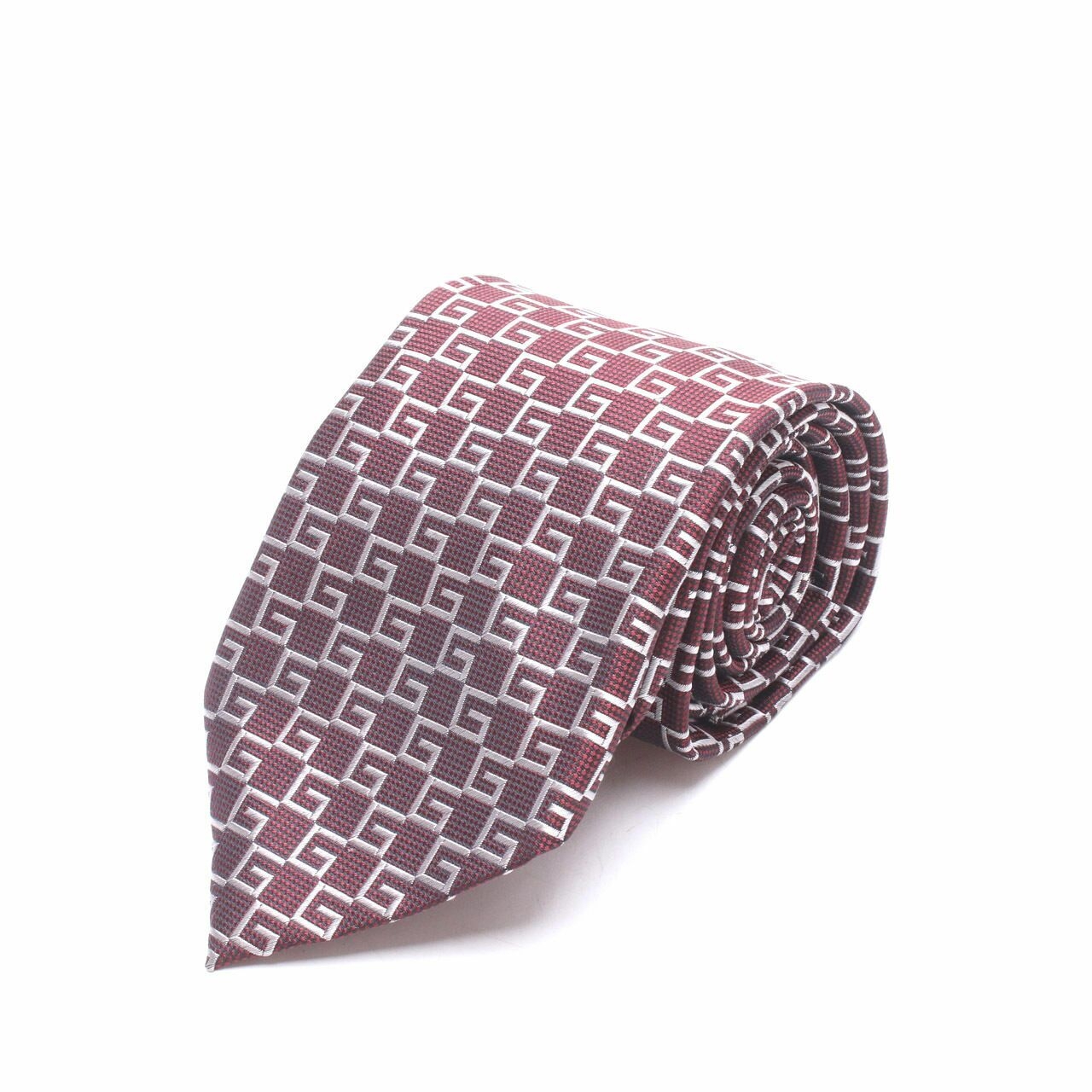 Gucci Maroon Patterned Tie