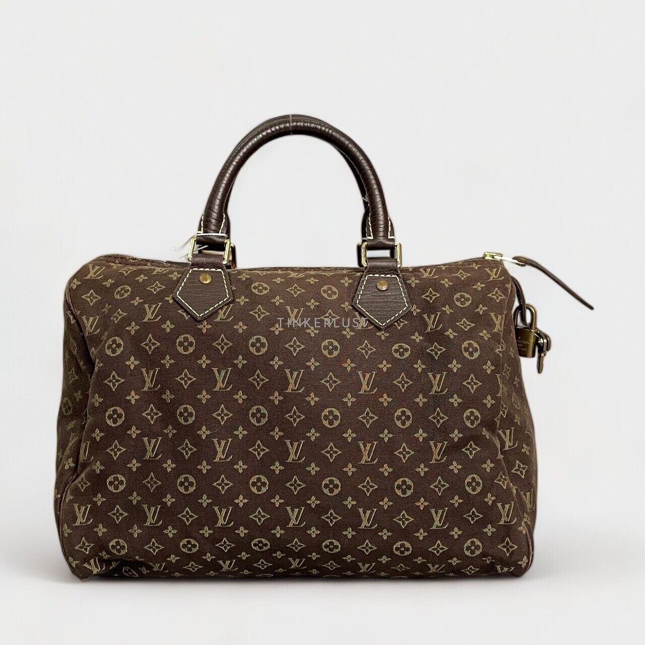Louis Vuitton Mini Lin Speedy 30 Ebene Tote Bag