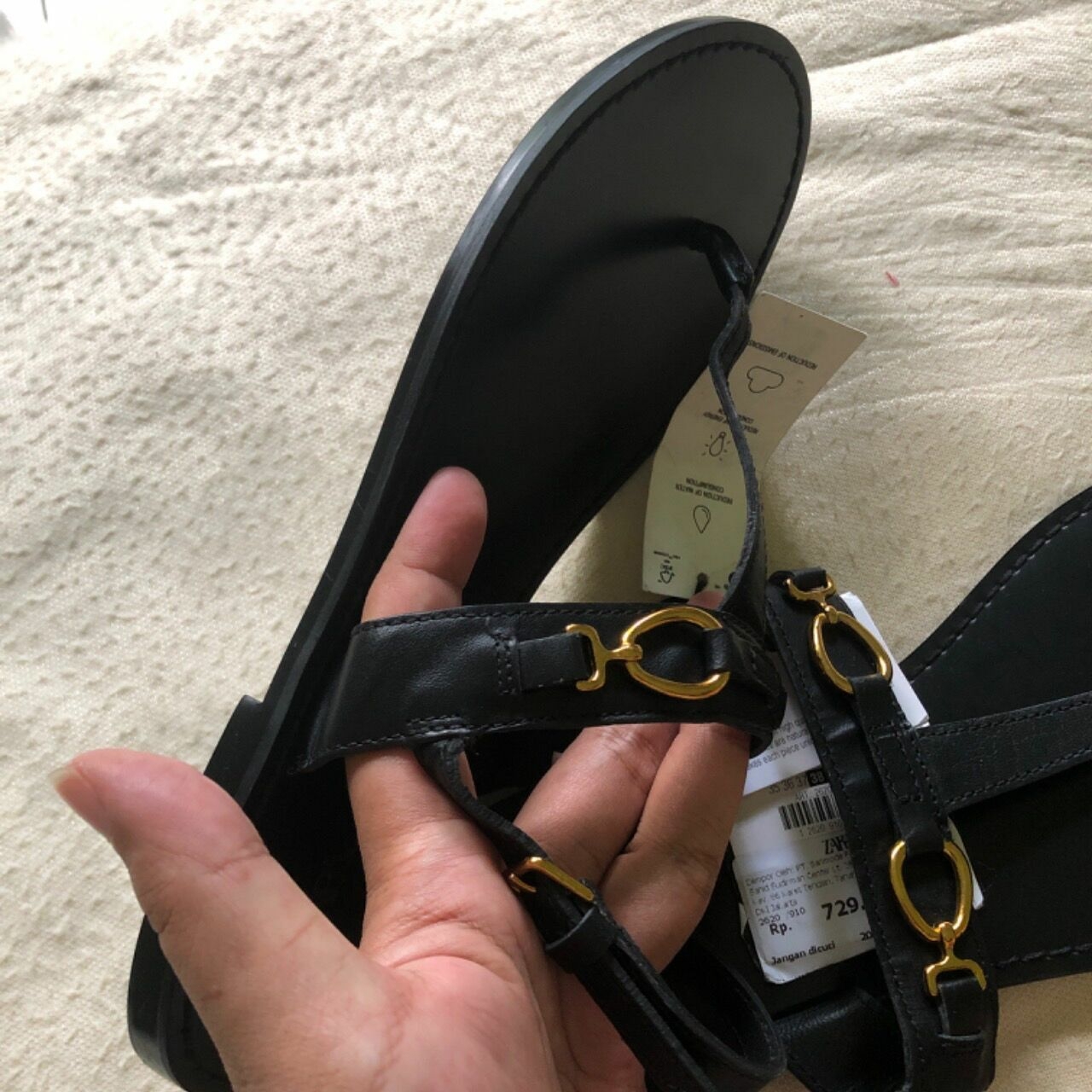 Zara Genuine Leather Sandals