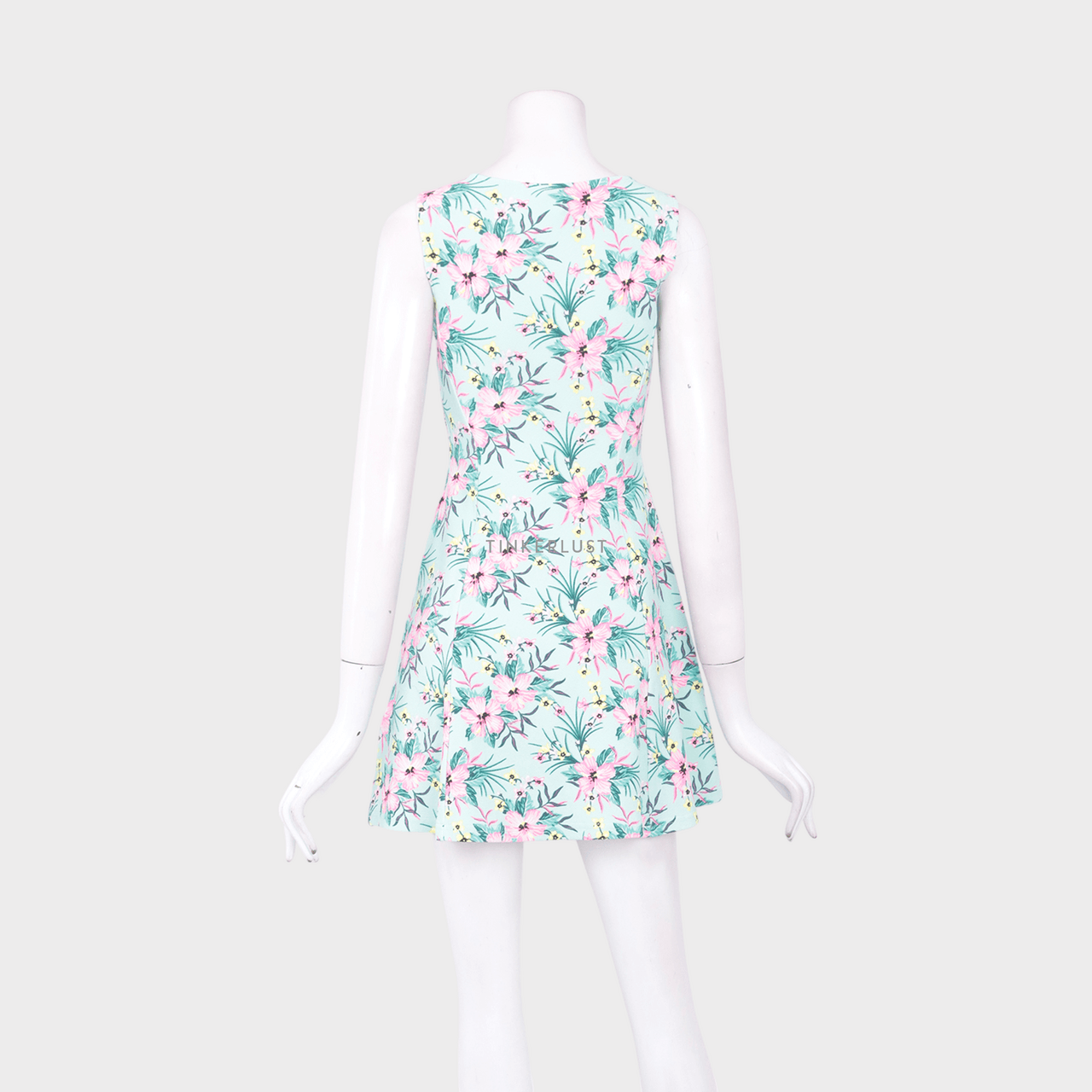H&M Mint Floral Mini Dress