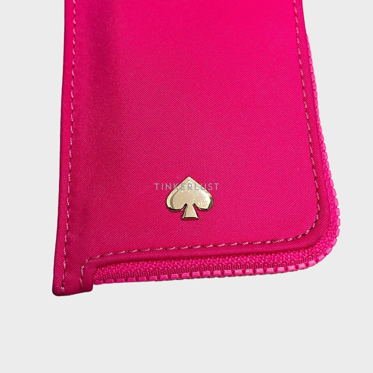 Kate Spade Pink Nylon Lanyard Card Case
