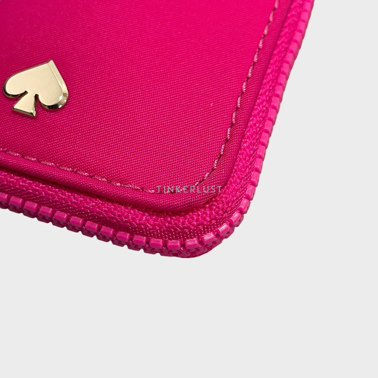 Kate Spade Pink Nylon Lanyard Card Case