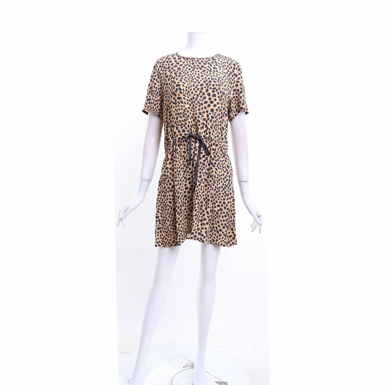 Zara Brown & Black Animal Print Mini Dress