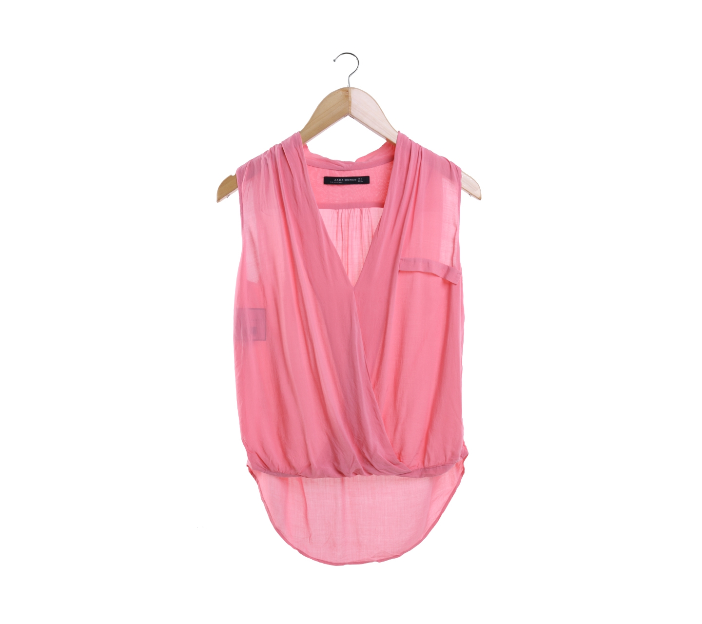 Zara Pink Wrap Sleeveless