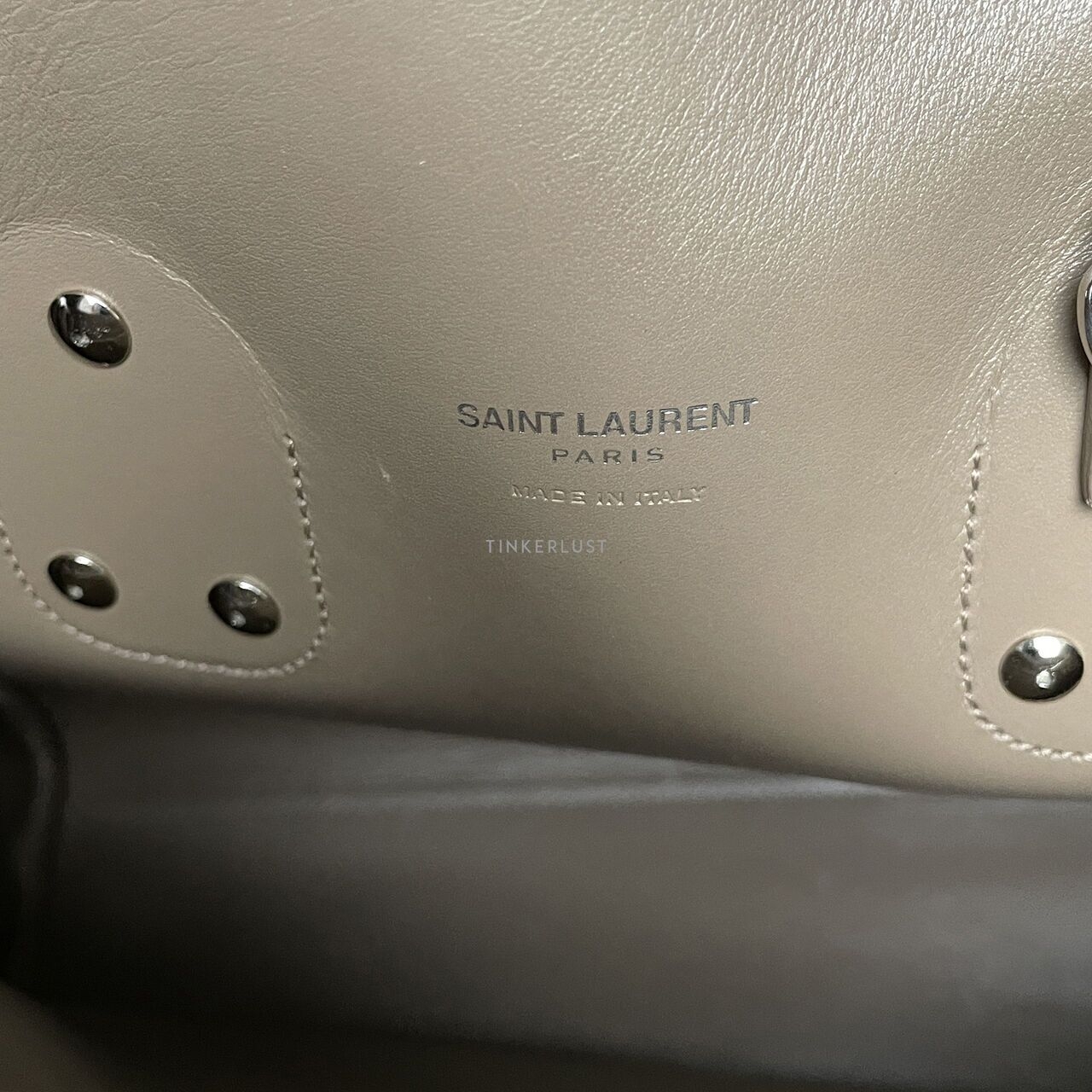 Saint Laurent Sac De Jour Small Taupe Pebbled Leather SHW Tote Bag