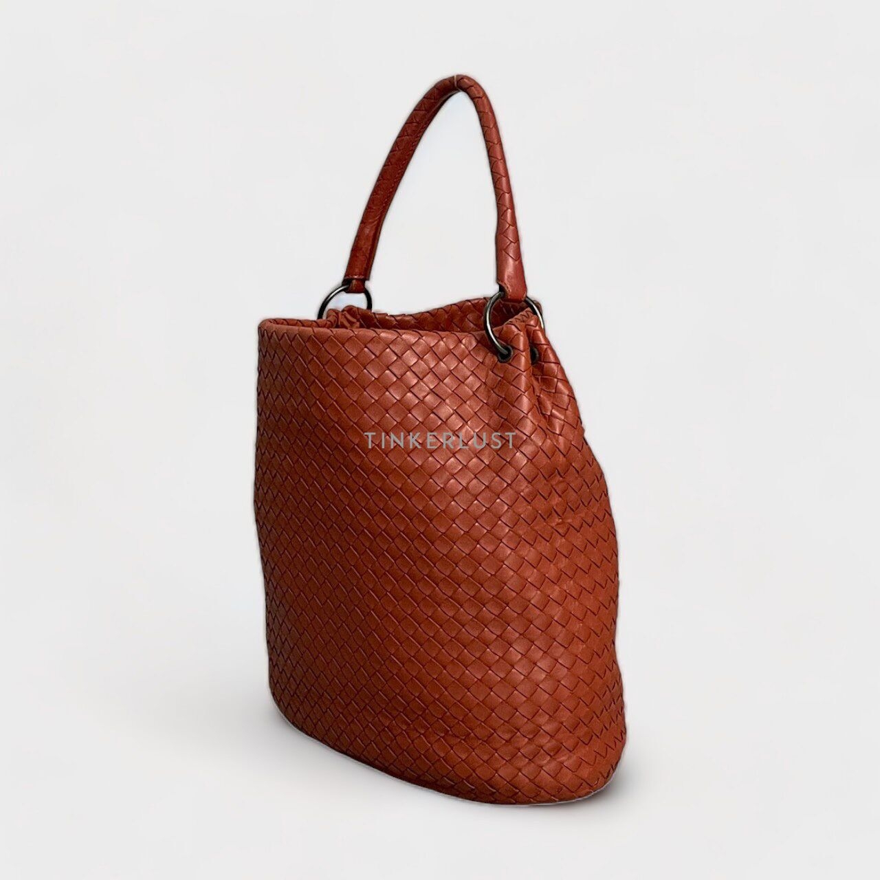Bottega Veneta Brown & Red Tote Bag