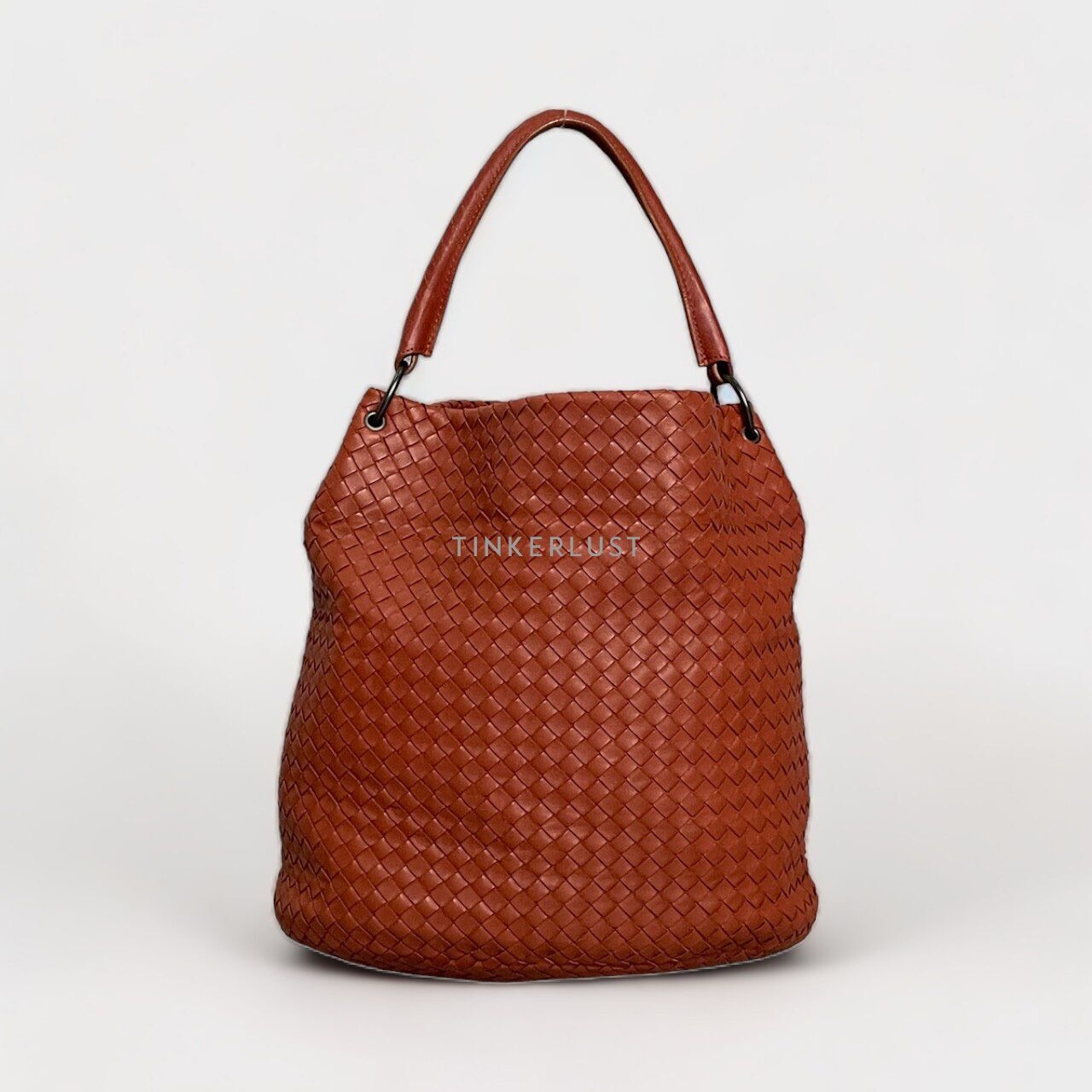 Bottega Veneta Brown & Red Tote Bag