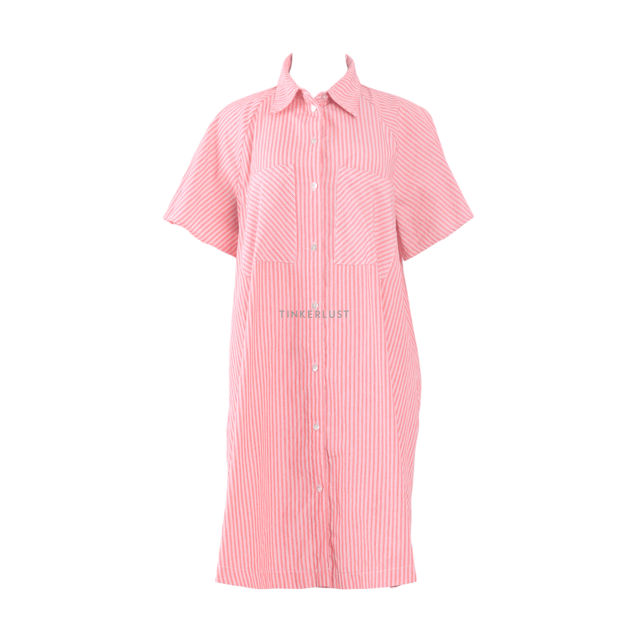 Mango Pink Stripes Mini Dress