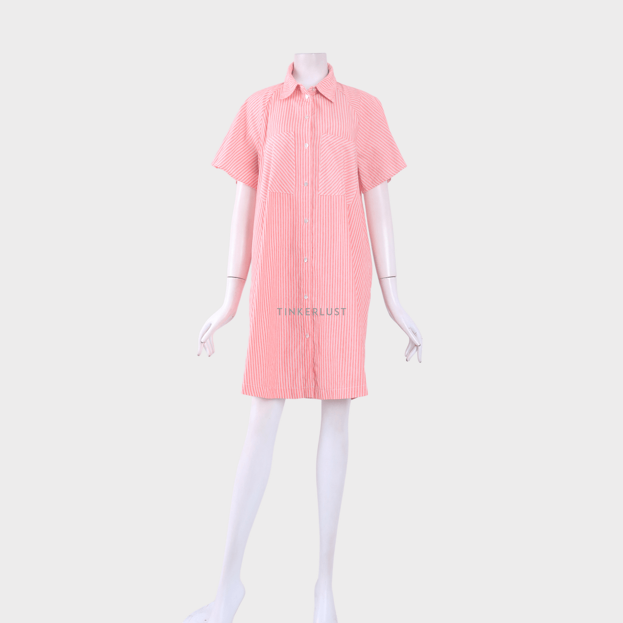 Mango Pink Stripes Mini Dress