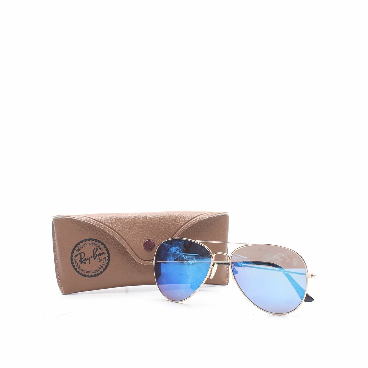 Ray-Ban Gold & Blue Sunglasses