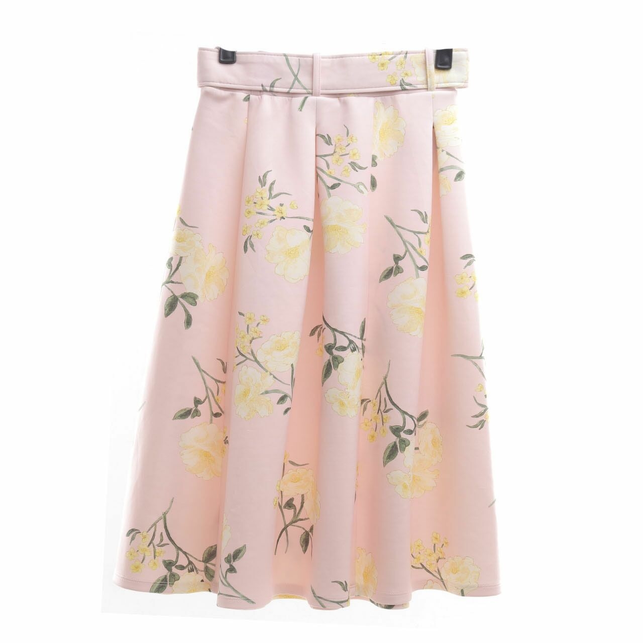 Miss Selfridge Soft Pink Floral Midi Skirt