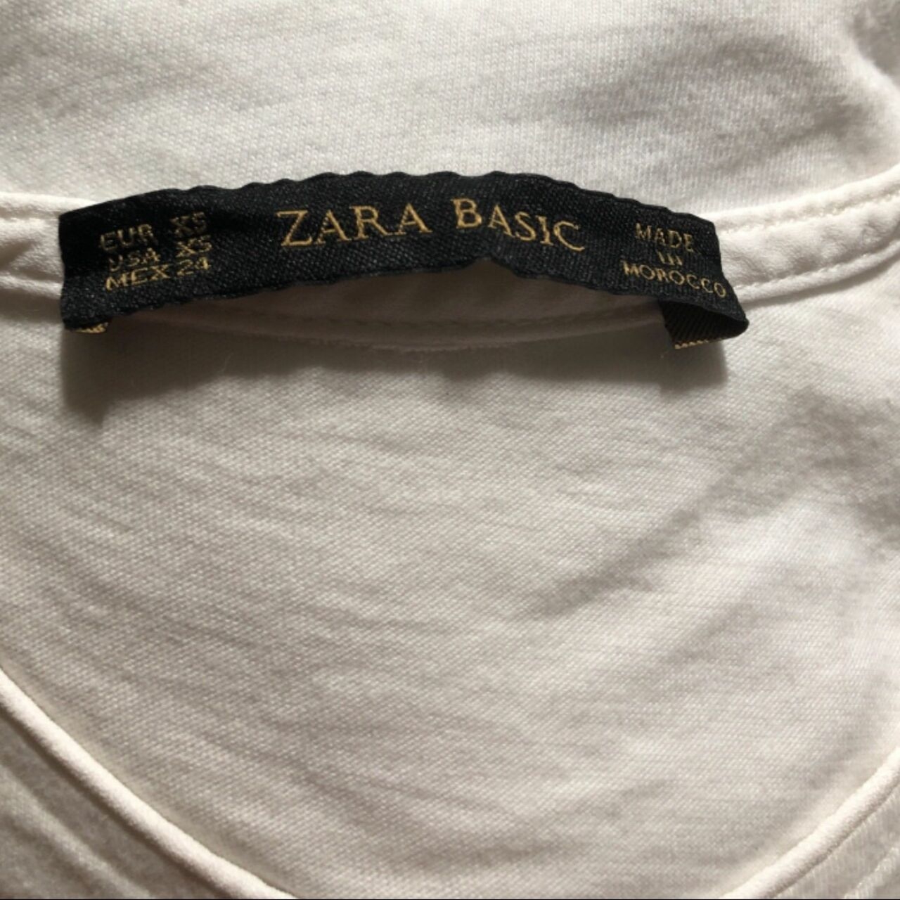 Zara Double Pocket White Blouse