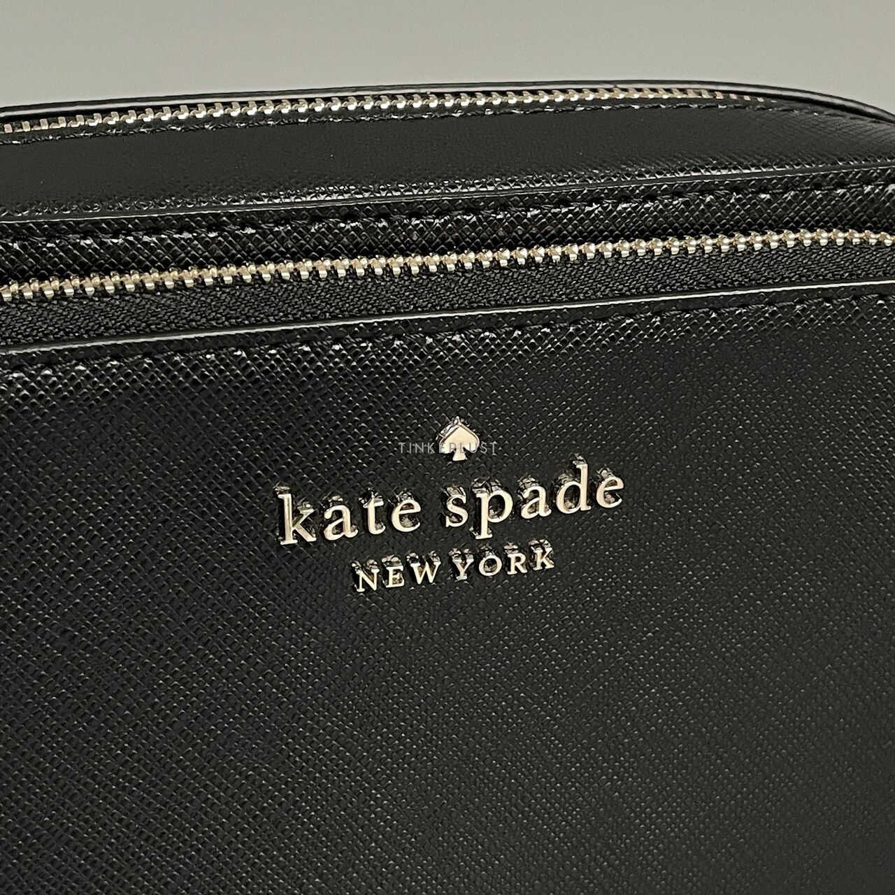 Kate Spade Staci Dual Zip Around Black Crossbody Bag 