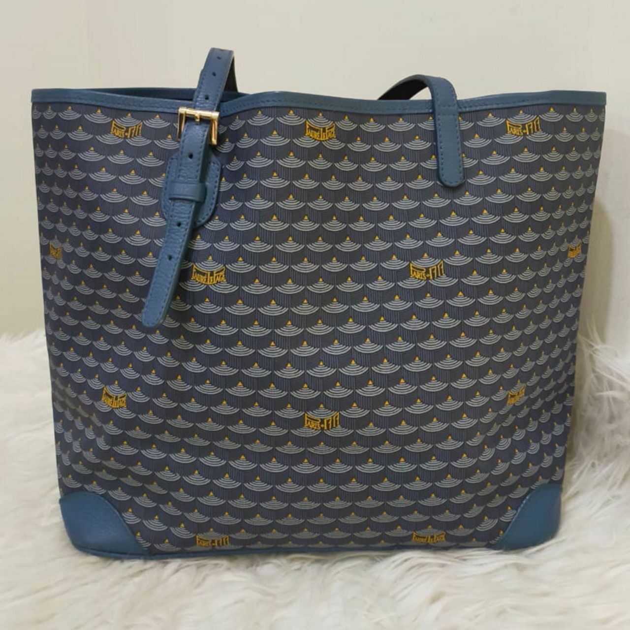 Faure Le Page Navy Tote Bag