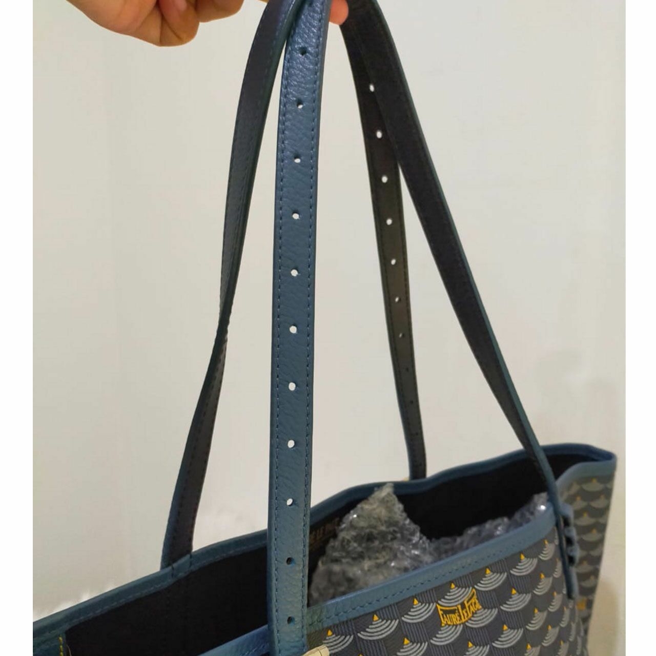 Faure Le Page Navy Tote Bag