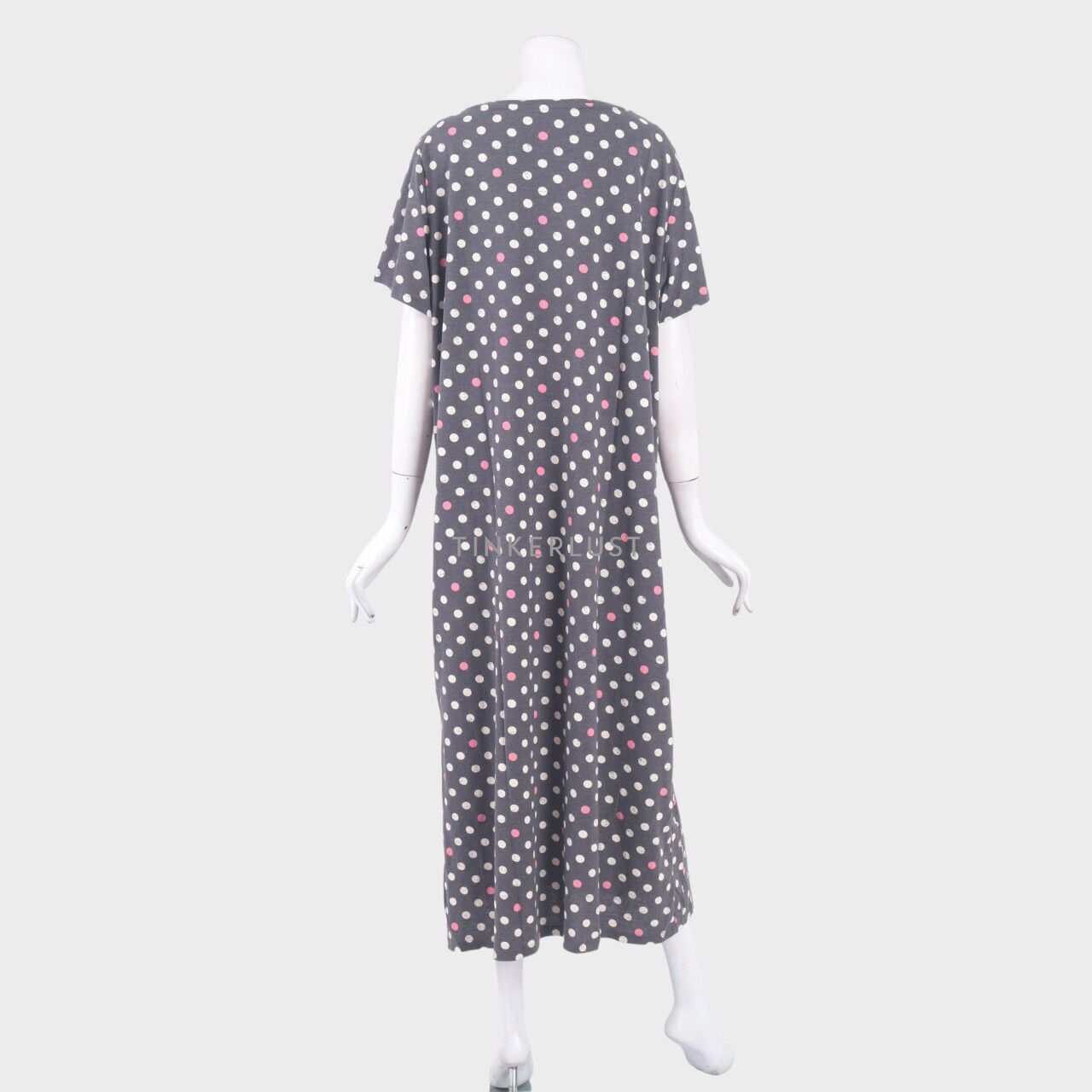 Marks & Spencer Charcoal Polkadots Midi Dress